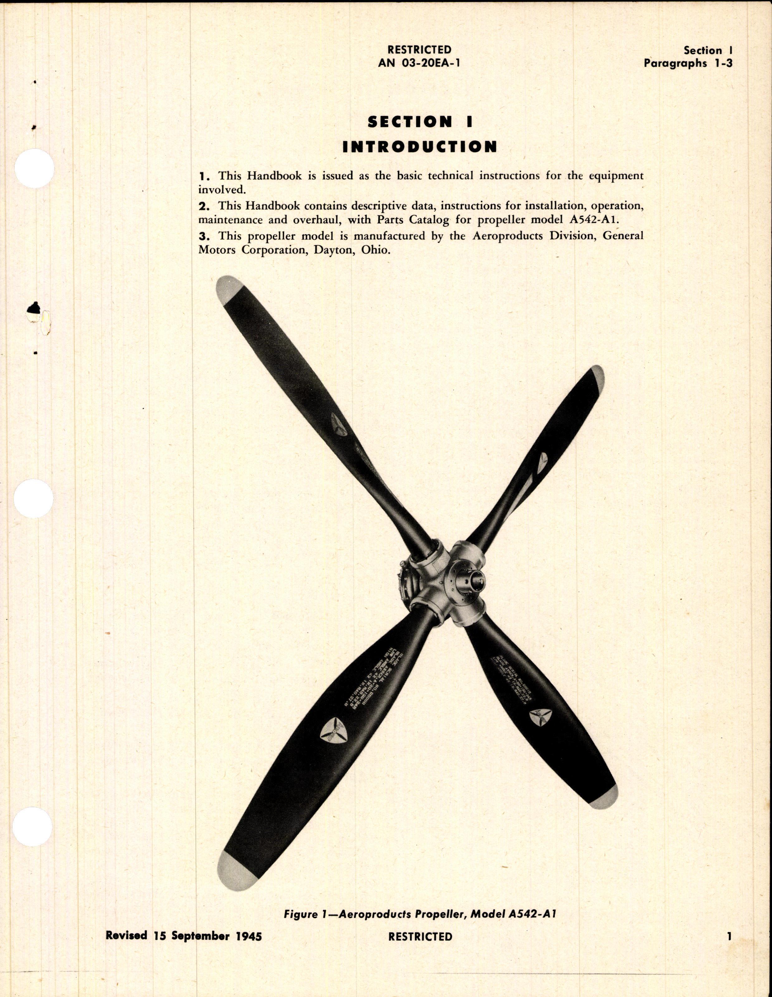 Sample page 7 from AirCorps Library document: Operation, Service, & Overhaul Instructions with Parts Catalog for Constant Speed Propeller