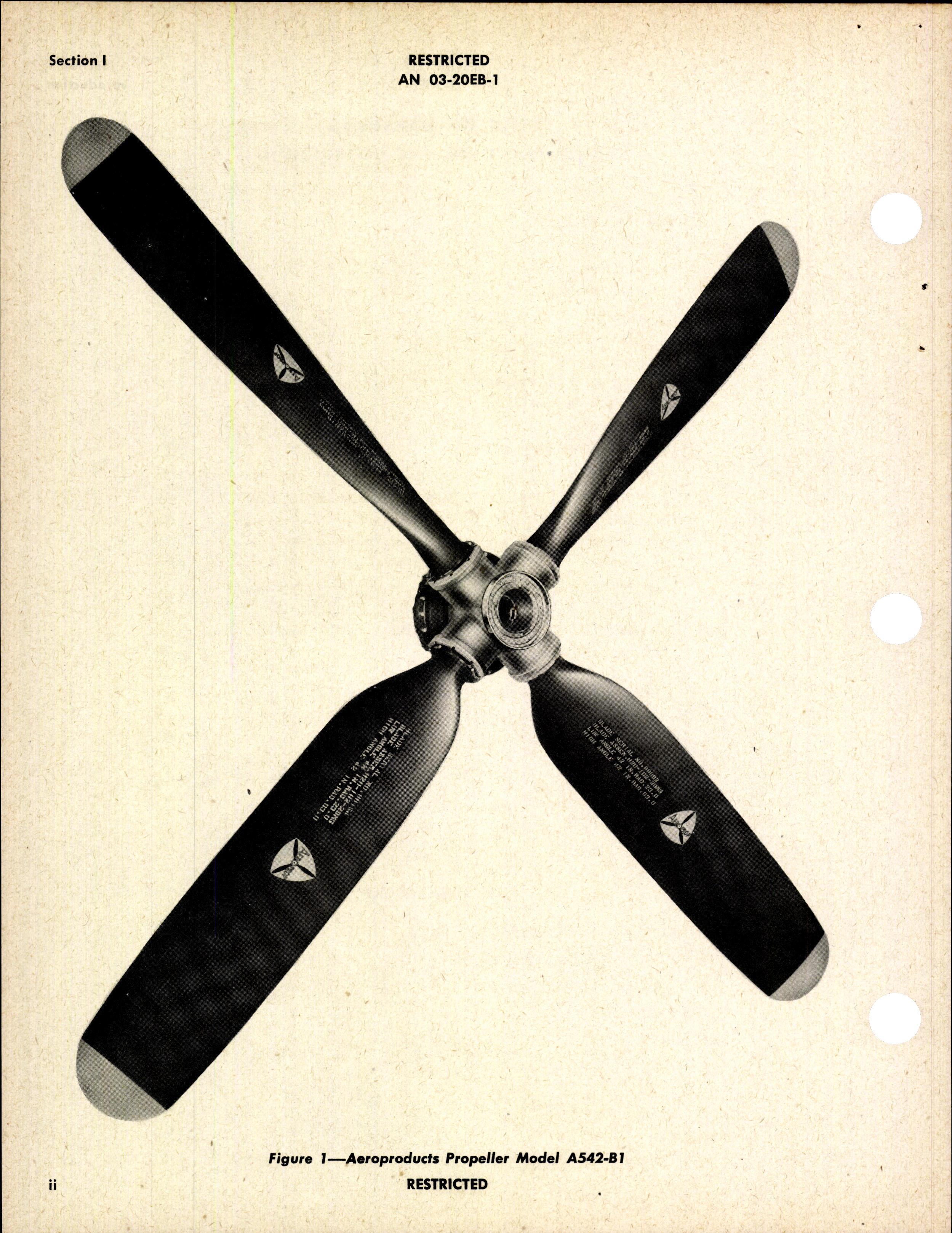 Sample page 4 from AirCorps Library document: Handbook of Instructions with Parts Catalog for Hydraulic Controllable Propellers