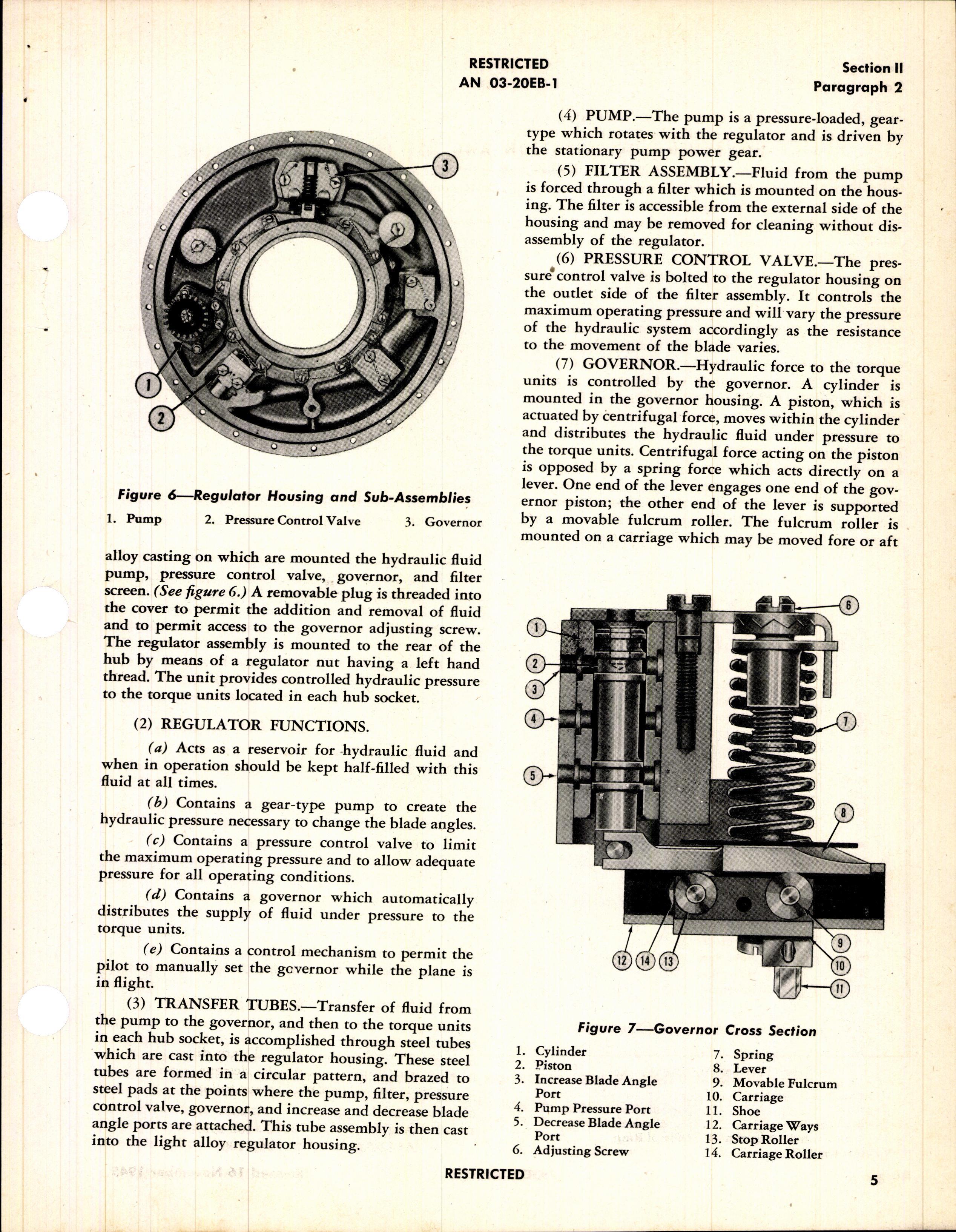 Sample page 5 from AirCorps Library document: Operation, Service, & Overhaul Instructions with Parts Catalog for Hydraulic Controllable Propellers