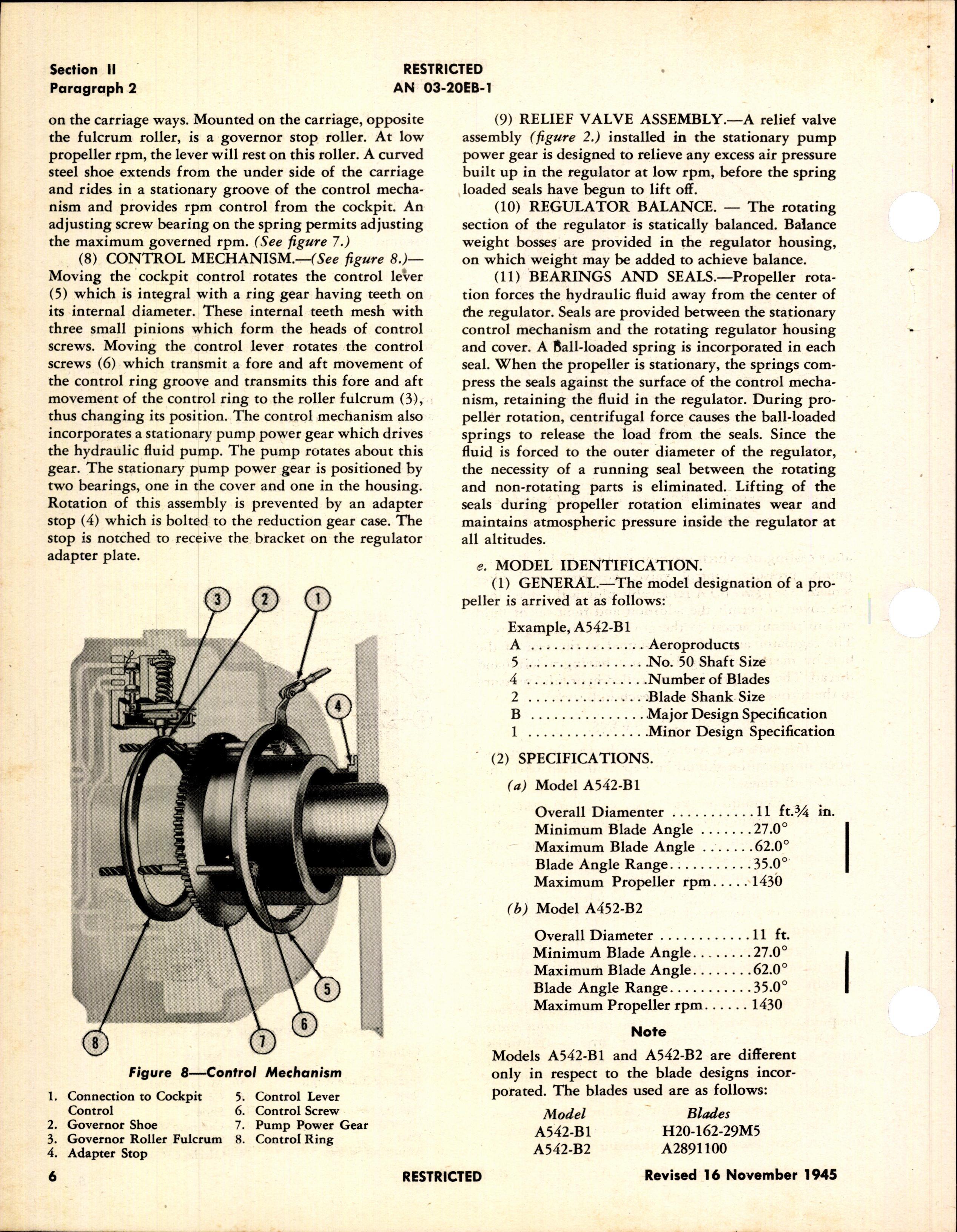 Sample page 6 from AirCorps Library document: Operation, Service, & Overhaul Instructions with Parts Catalog for Hydraulic Controllable Propellers