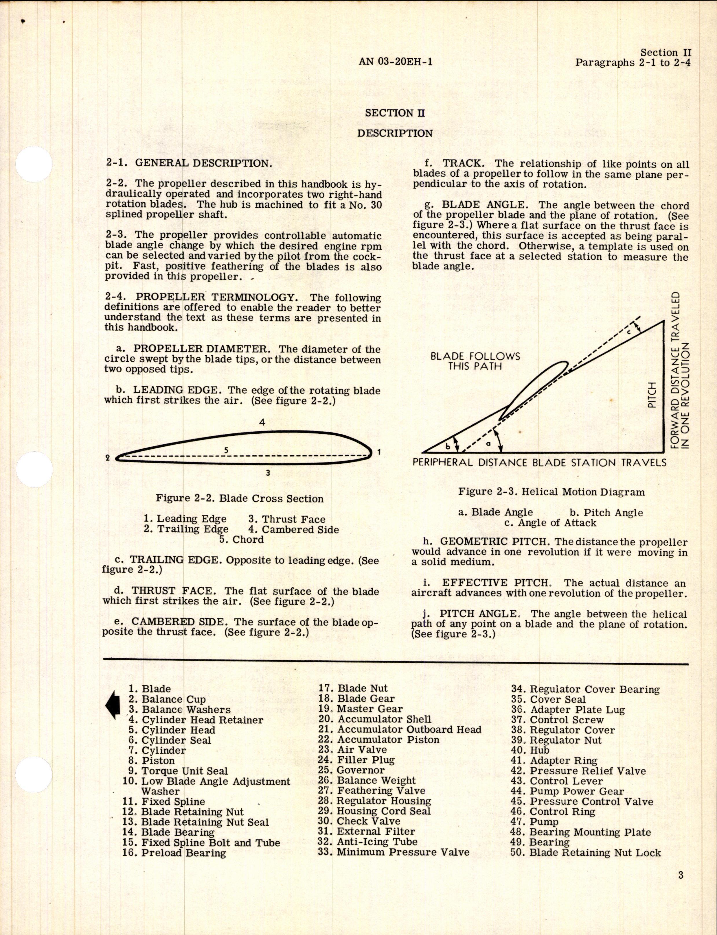 Sample page 7 from AirCorps Library document: Operation and Service Instructions for Hydraulic Propeller