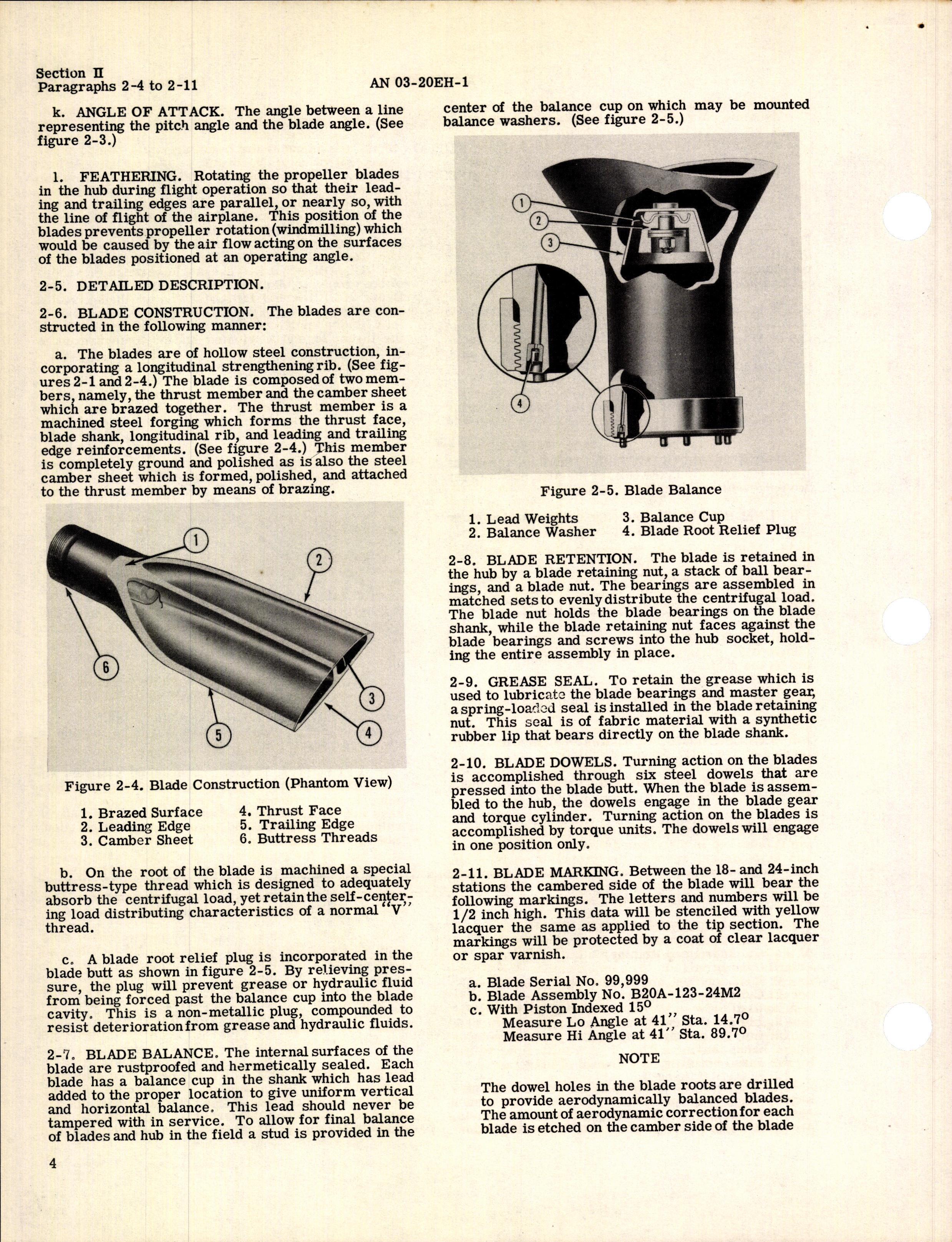 Sample page 8 from AirCorps Library document: Operation and Service Instructions for Hydraulic Propeller