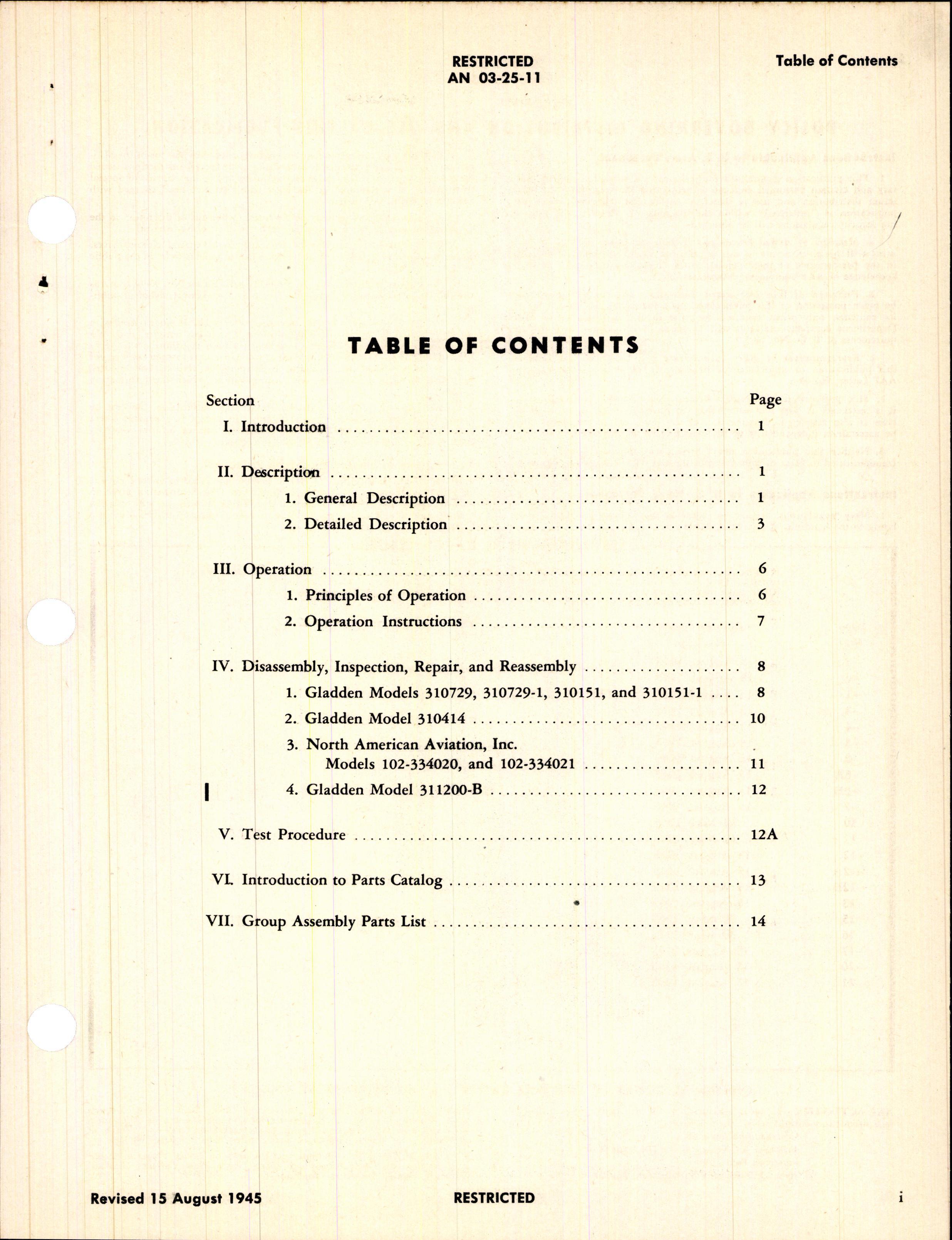 Sample page 5 from AirCorps Library document: Overhaul Instructions with Parts Catalog for Master Brake Cylinders