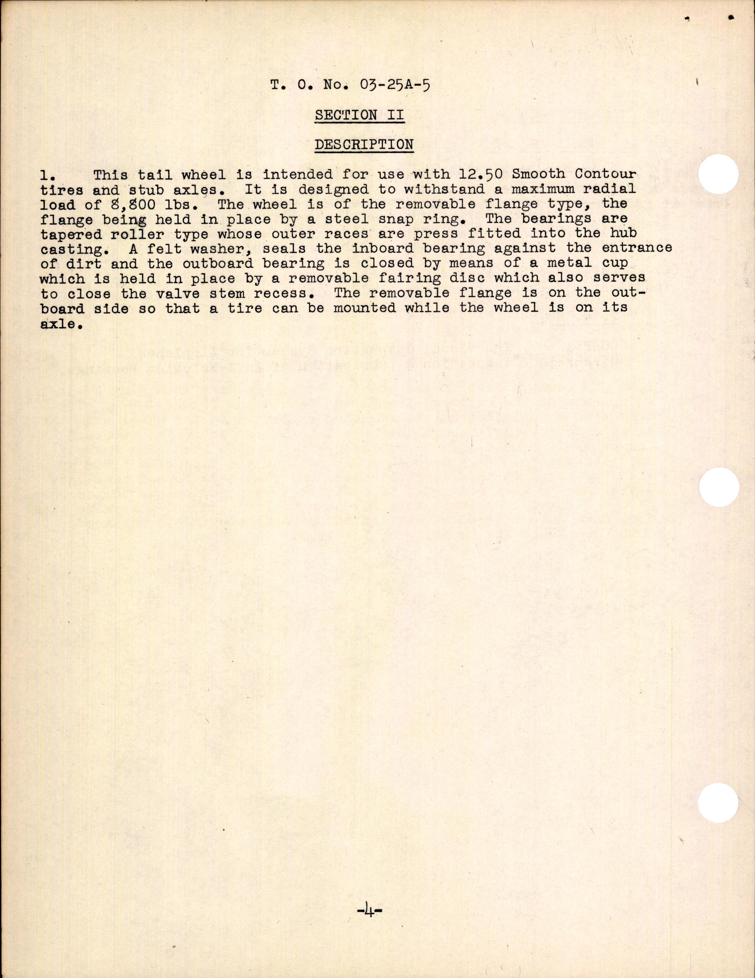 Sample page 6 from AirCorps Library document: Handbook of Instructions with Parts Catalog for Smooth Contour Tail or Nose Wheels