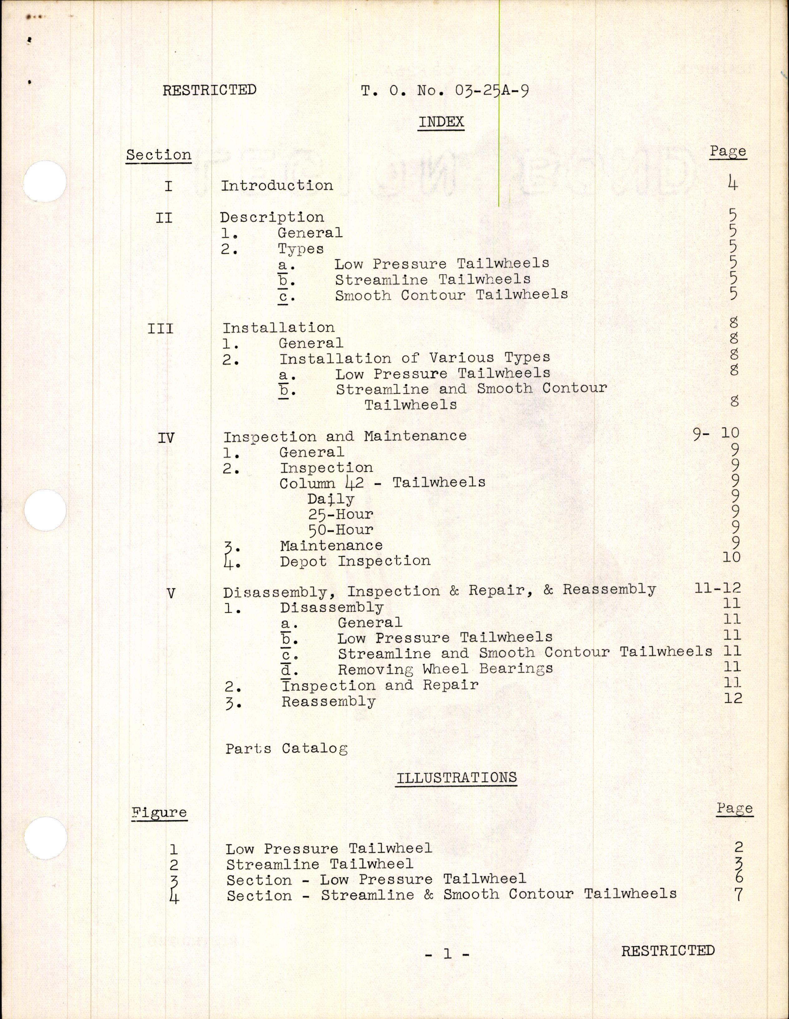 Sample page 3 from AirCorps Library document: Handbook of Instructions with Parts Catalog for Tailwheels
