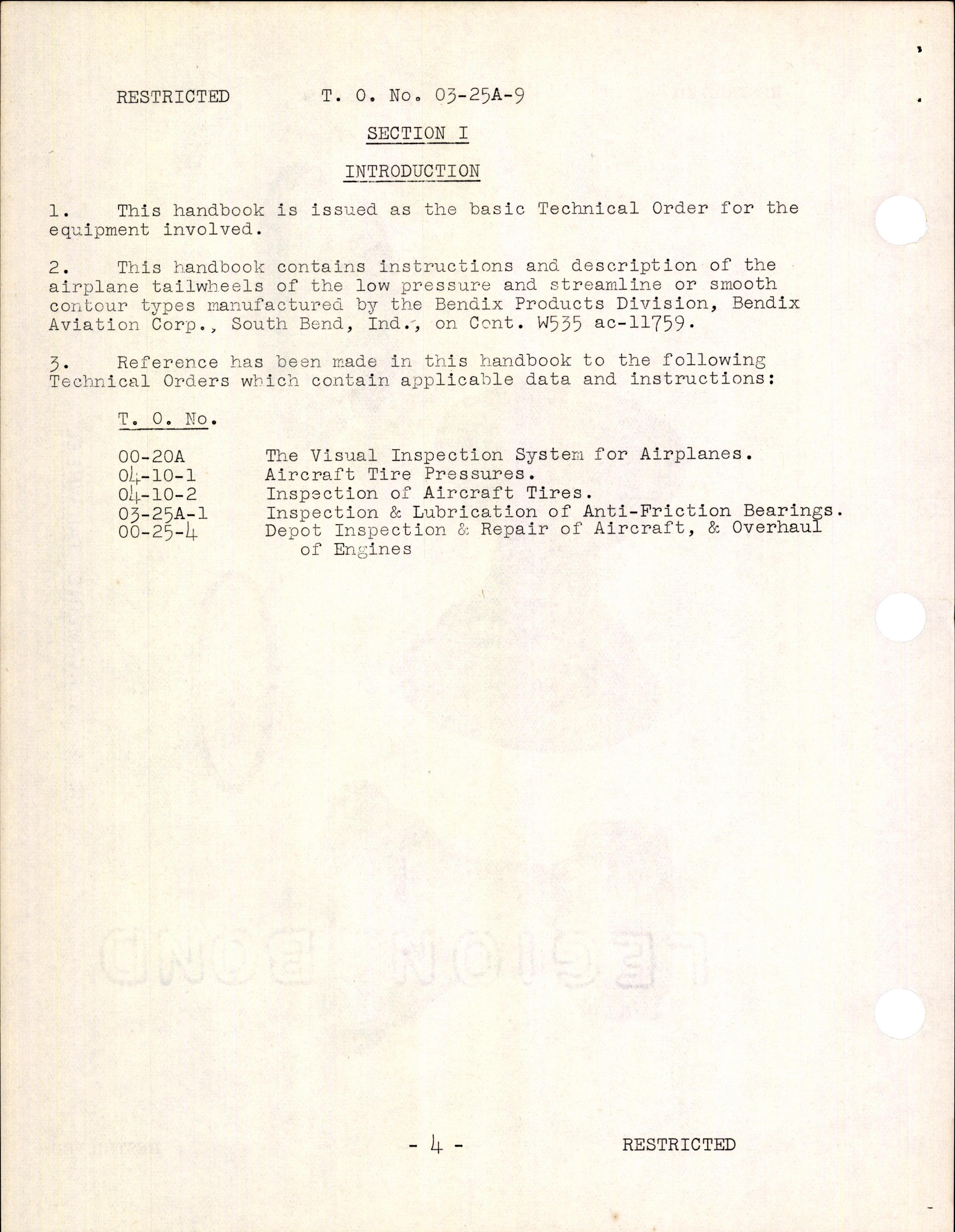 Sample page 6 from AirCorps Library document: Handbook of Instructions with Parts Catalog for Tailwheels