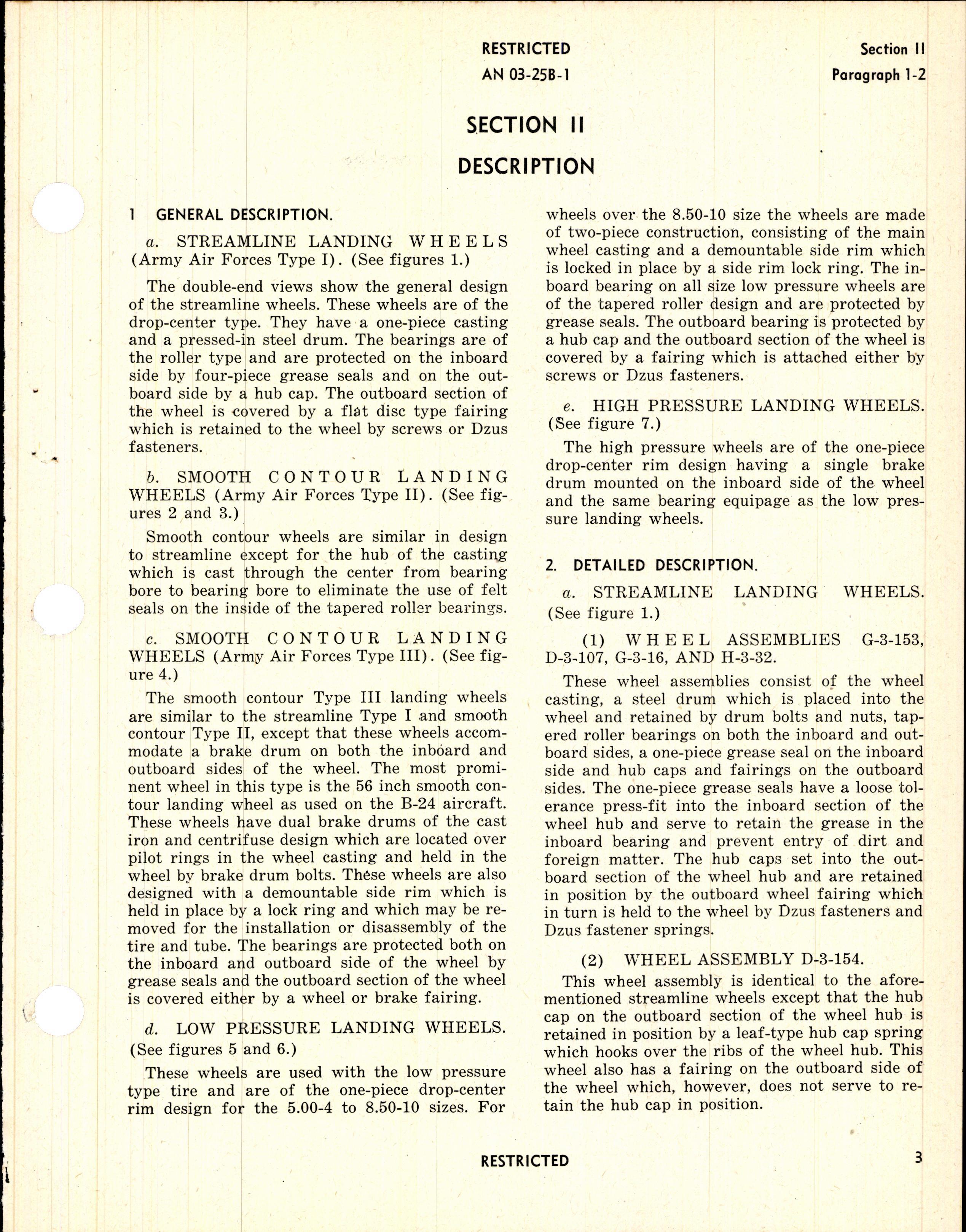 Sample page 7 from AirCorps Library document: Operation, Service, & Overhaul Instructions with Parts Catalog for Hayes Main Landing Wheels