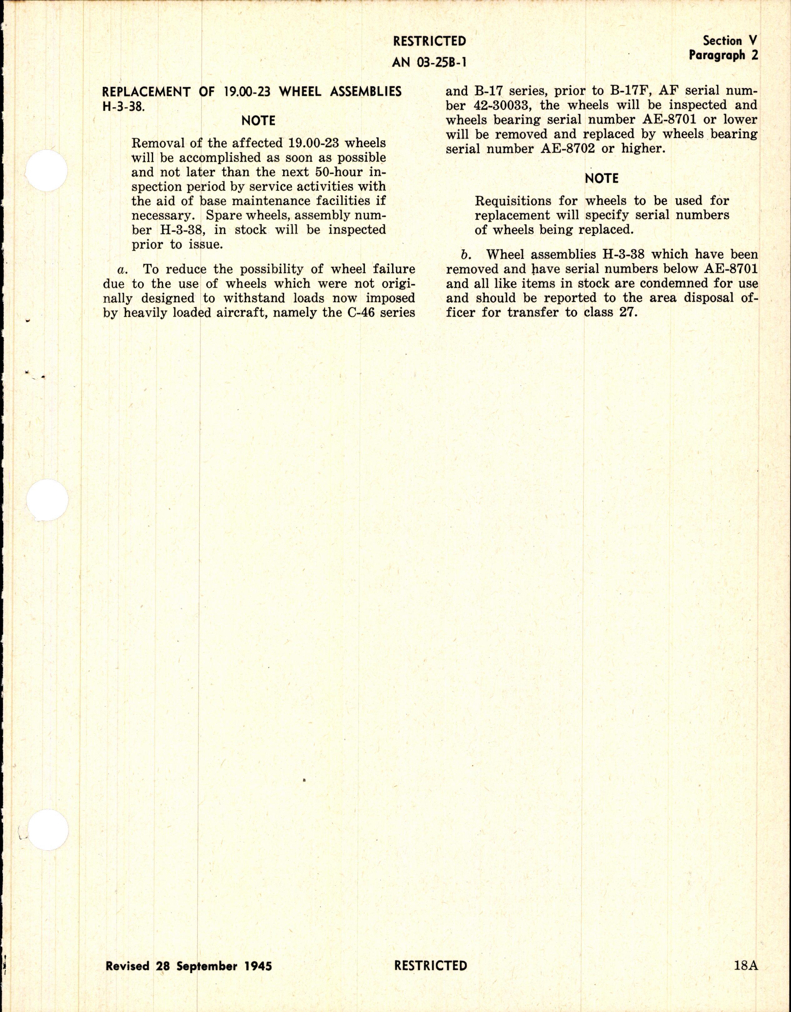 Sample page 9 from AirCorps Library document: Operation, Service, & Overhaul Instructions with Parts Catalog for Hayes Main Landing Wheels