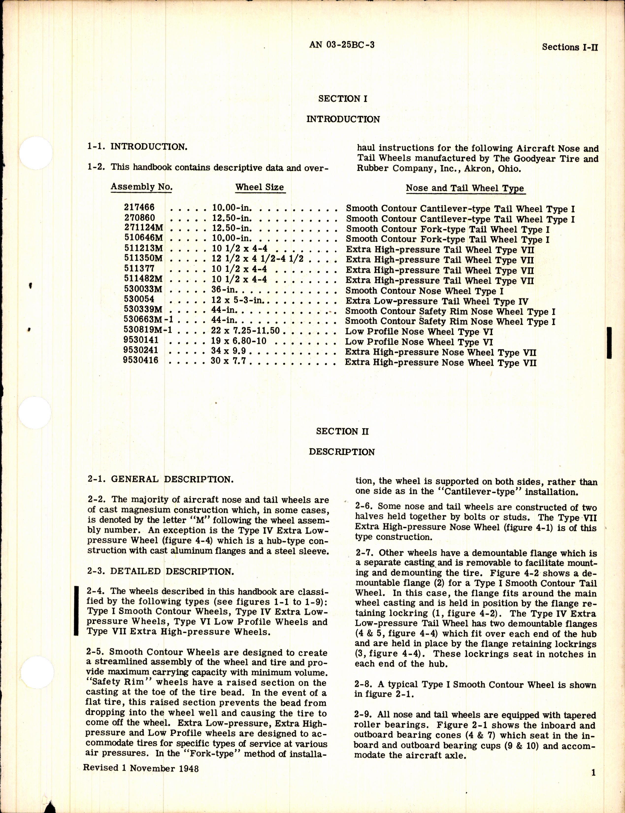 Sample page 5 from AirCorps Library document: Overhaul Instructions for Goodyear Nose and Tail Wheels