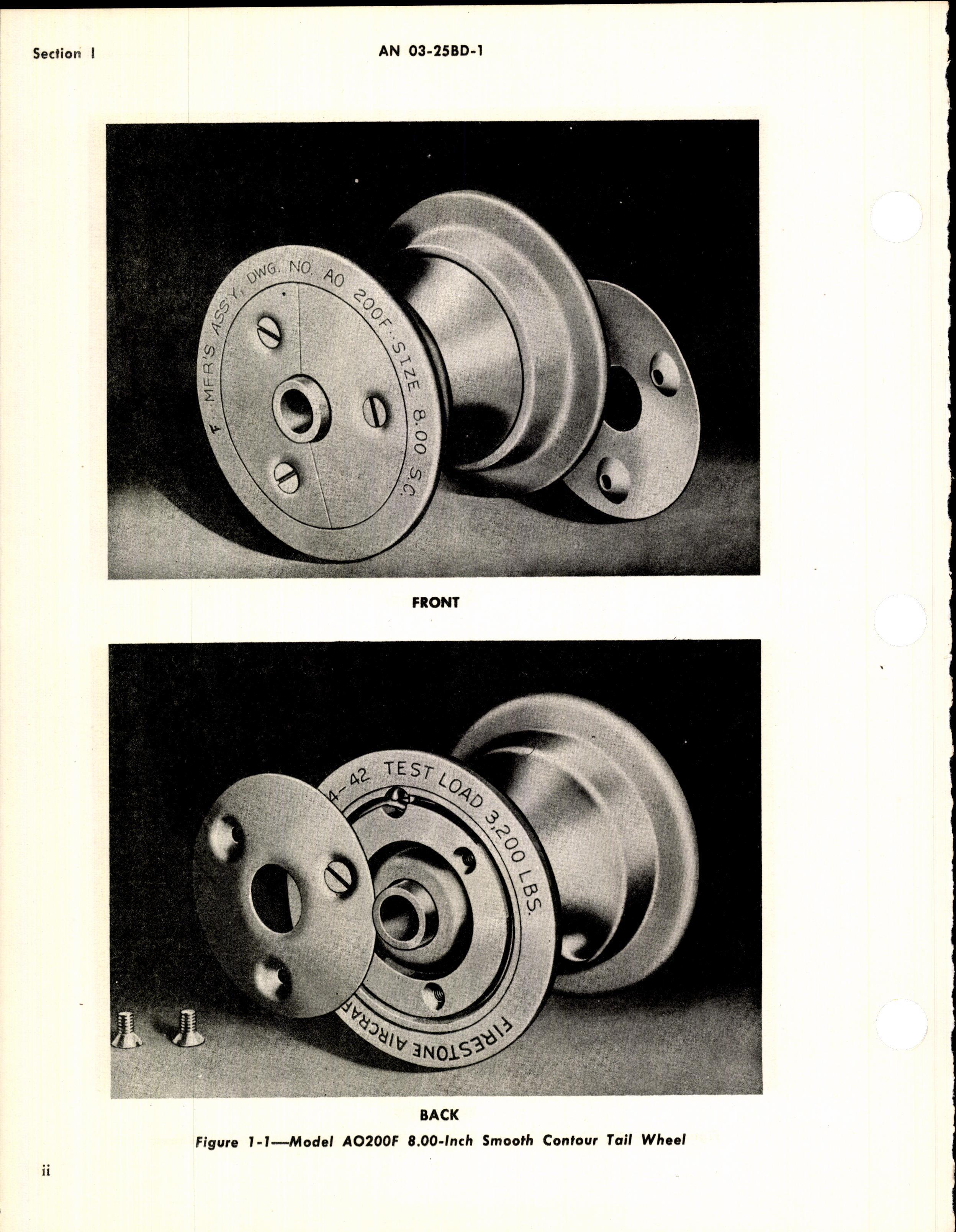 Sample page 4 from AirCorps Library document: Overhaul Instructions for Firestone Tail and Auxiliary Wheels
