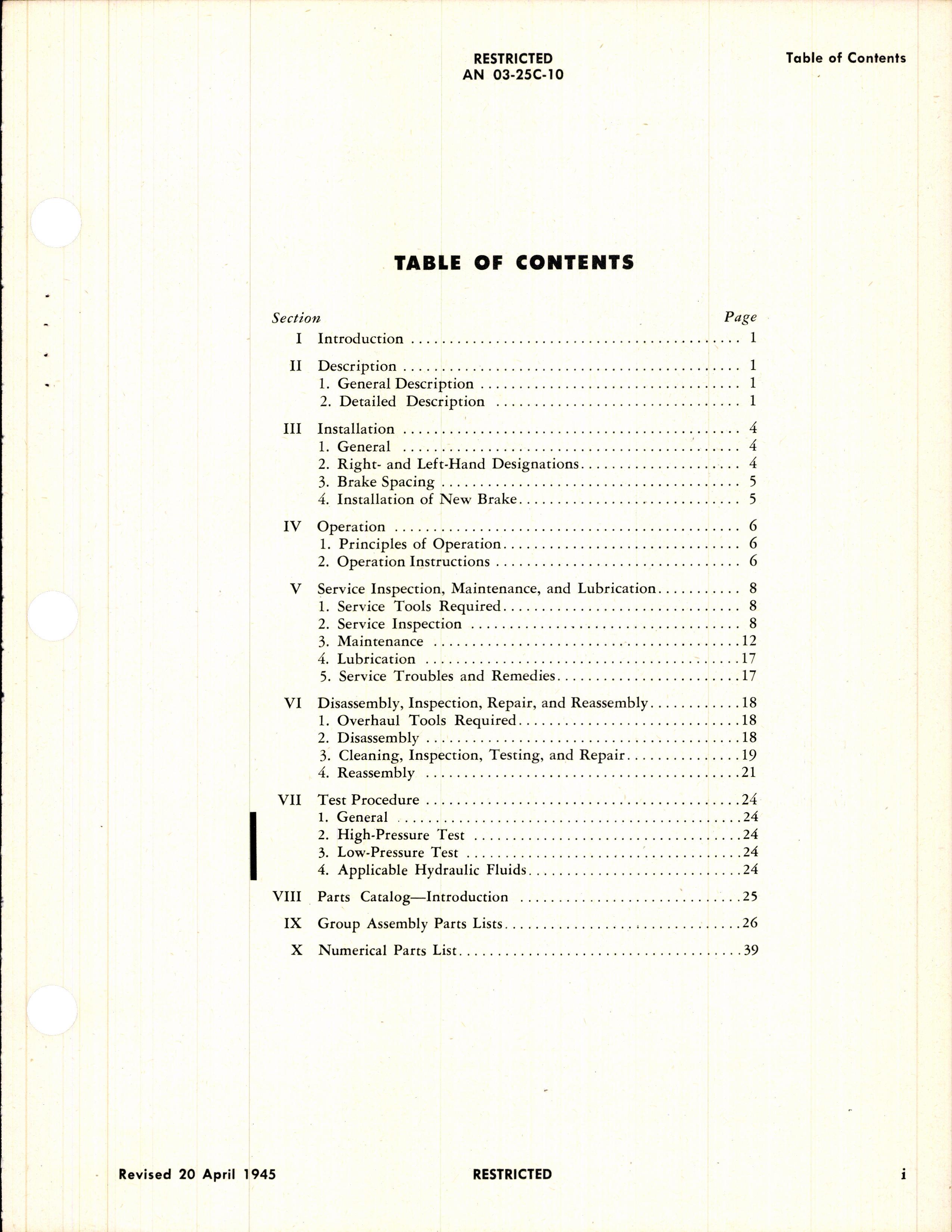 Sample page 5 from AirCorps Library document: Handbook of Instructions with Parts Catalog for Bendix Brakes - Later Types