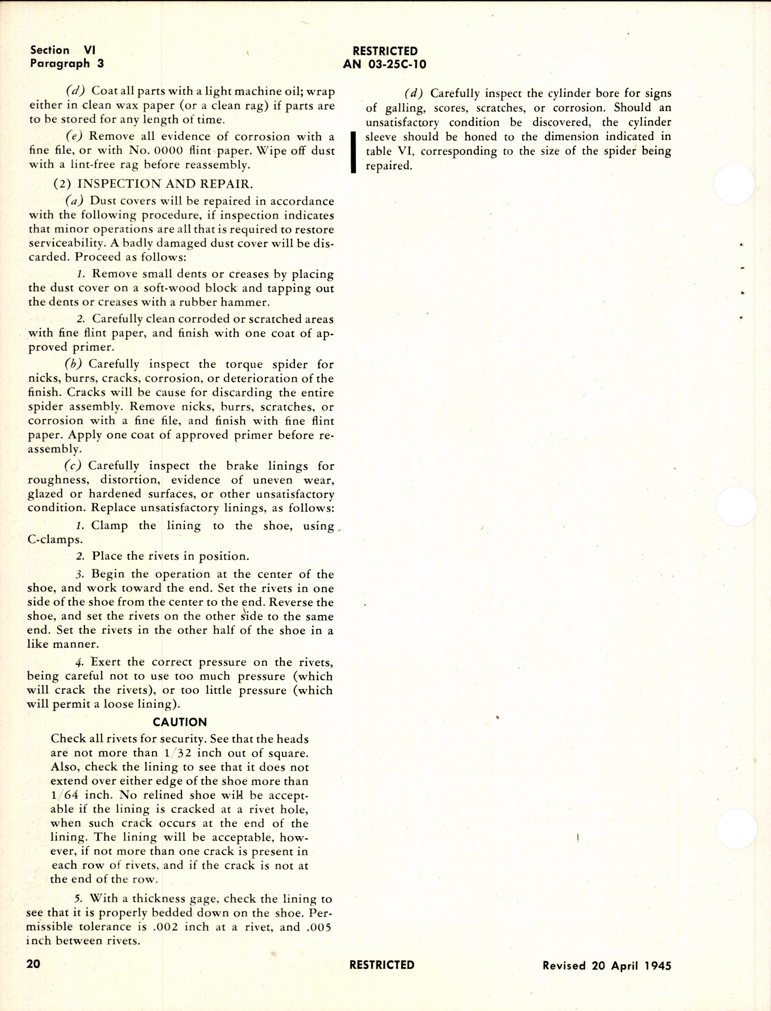 Sample page 8 from AirCorps Library document: Handbook of Instructions with Parts Catalog for Bendix Brakes - Later Types