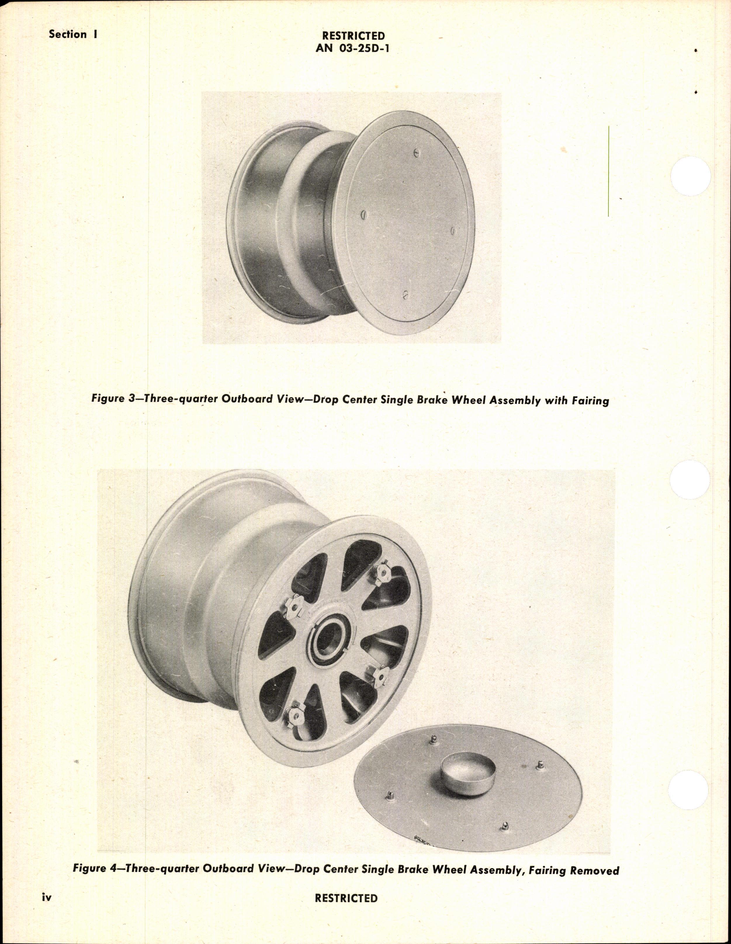 Sample page 6 from AirCorps Library document: Operation, Service, & Overhaul Instructions with Parts Catalog for Landing Wheels For Use With Multiple Disc Brakes