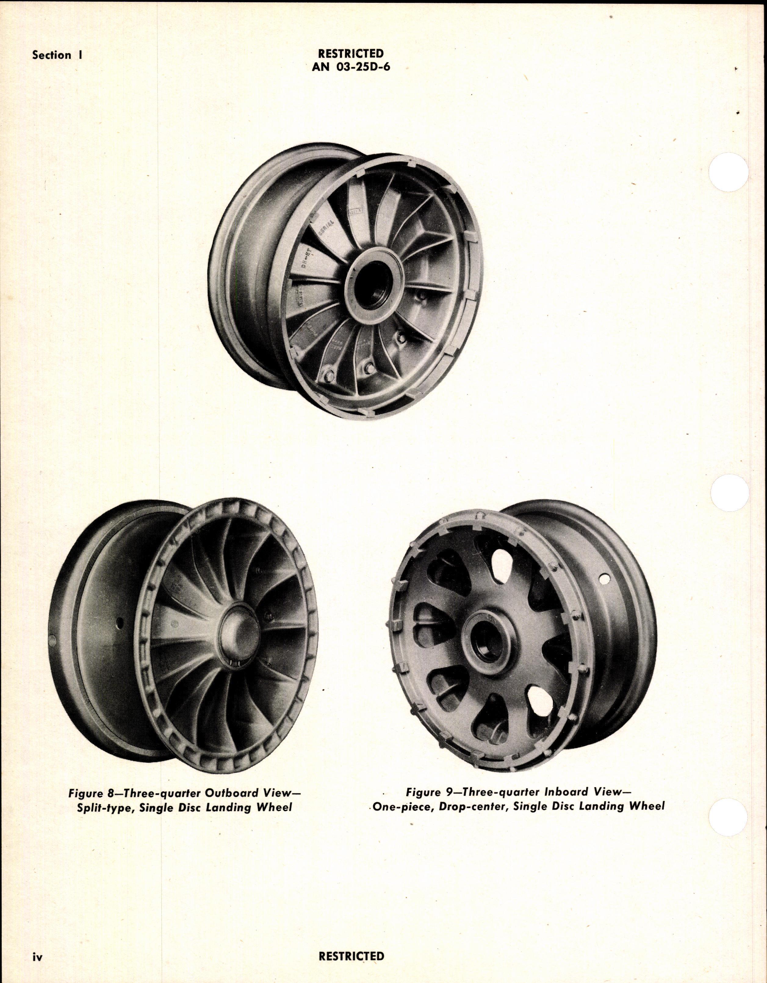 Sample page 6 from AirCorps Library document: Handbook of Instructions with Parts Catalog for Landing Wheels For Use With Single Disc Brakes