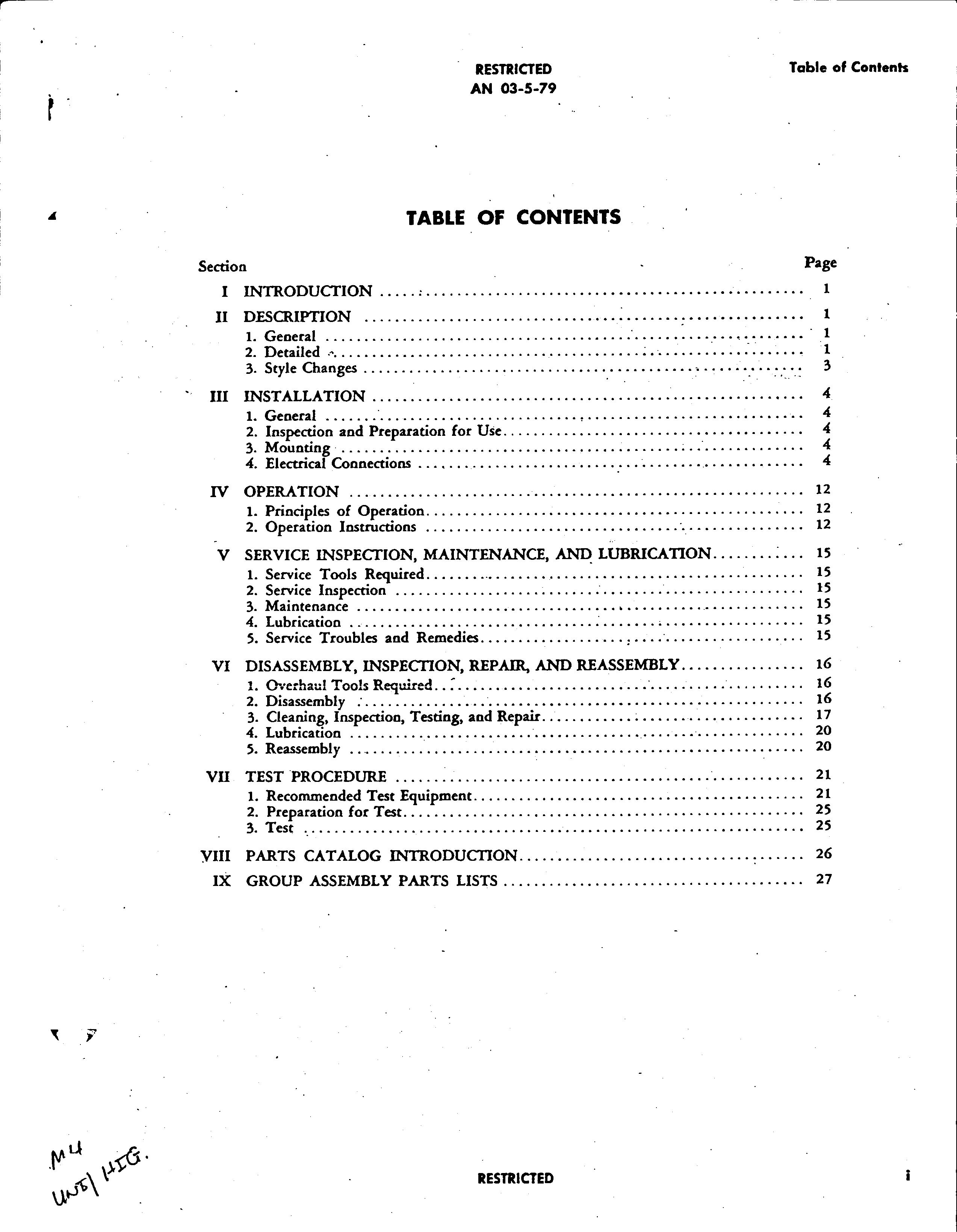 Sample page 3 from AirCorps Library document: Service and Instructions for High-Tension Booster Coils