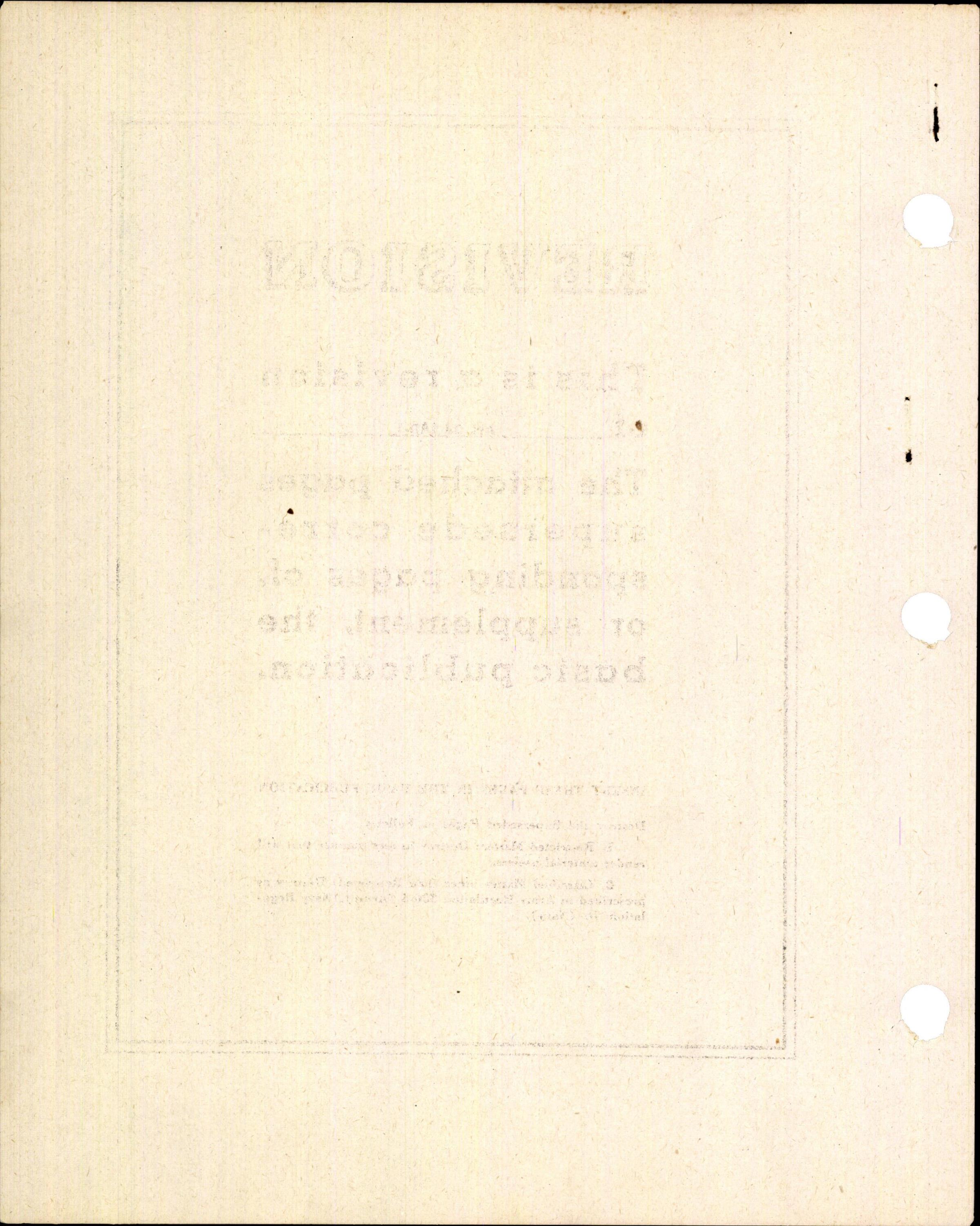 Sample page 2 from AirCorps Library document: Instructions with Parts Catalog for Type P-1 Generator