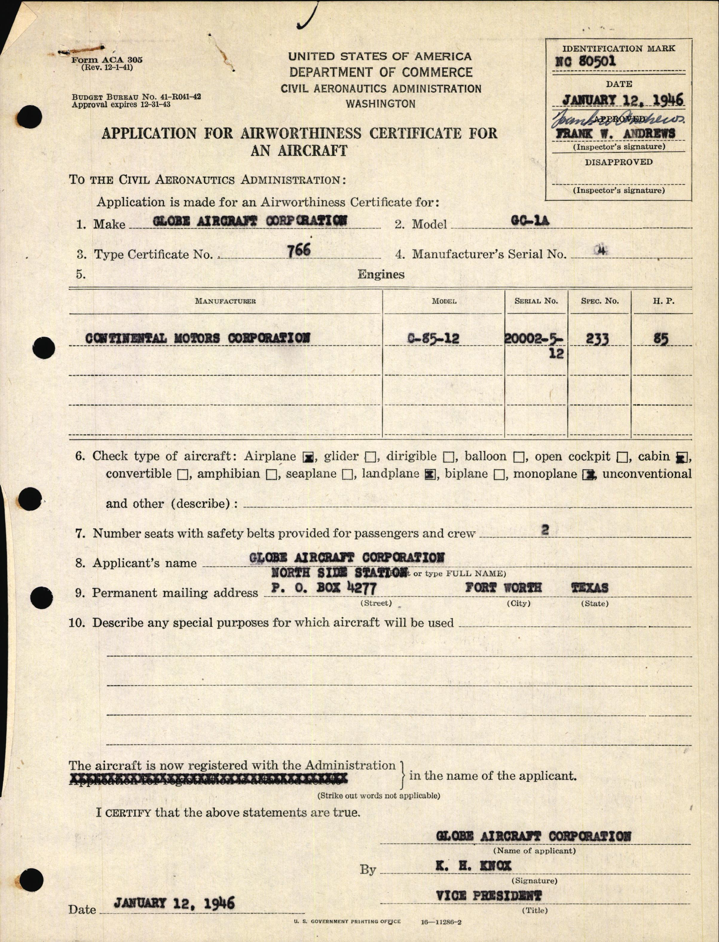 Sample page 3 from AirCorps Library document: Technical Information for Serial Number 04