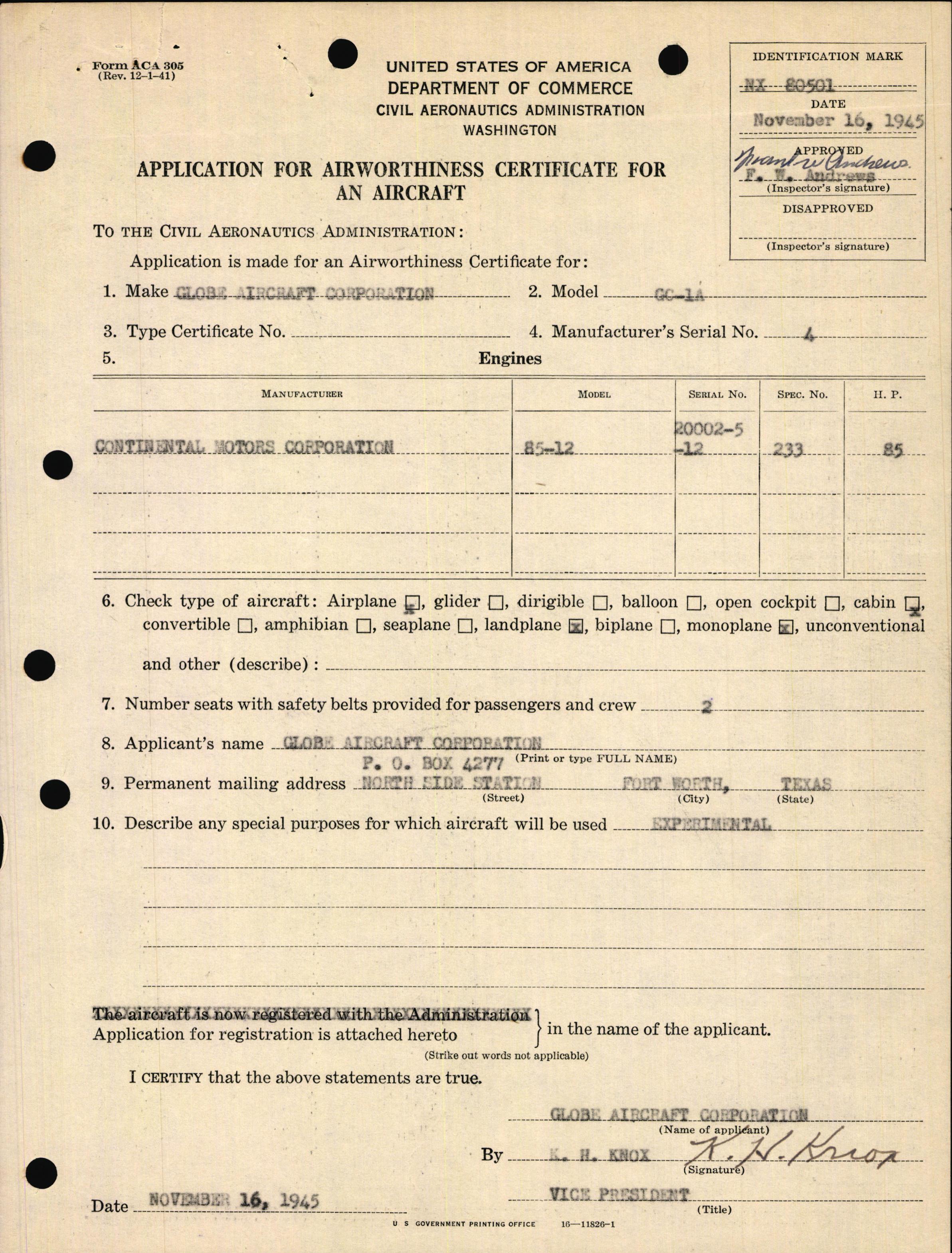 Sample page 5 from AirCorps Library document: Technical Information for Serial Number 04