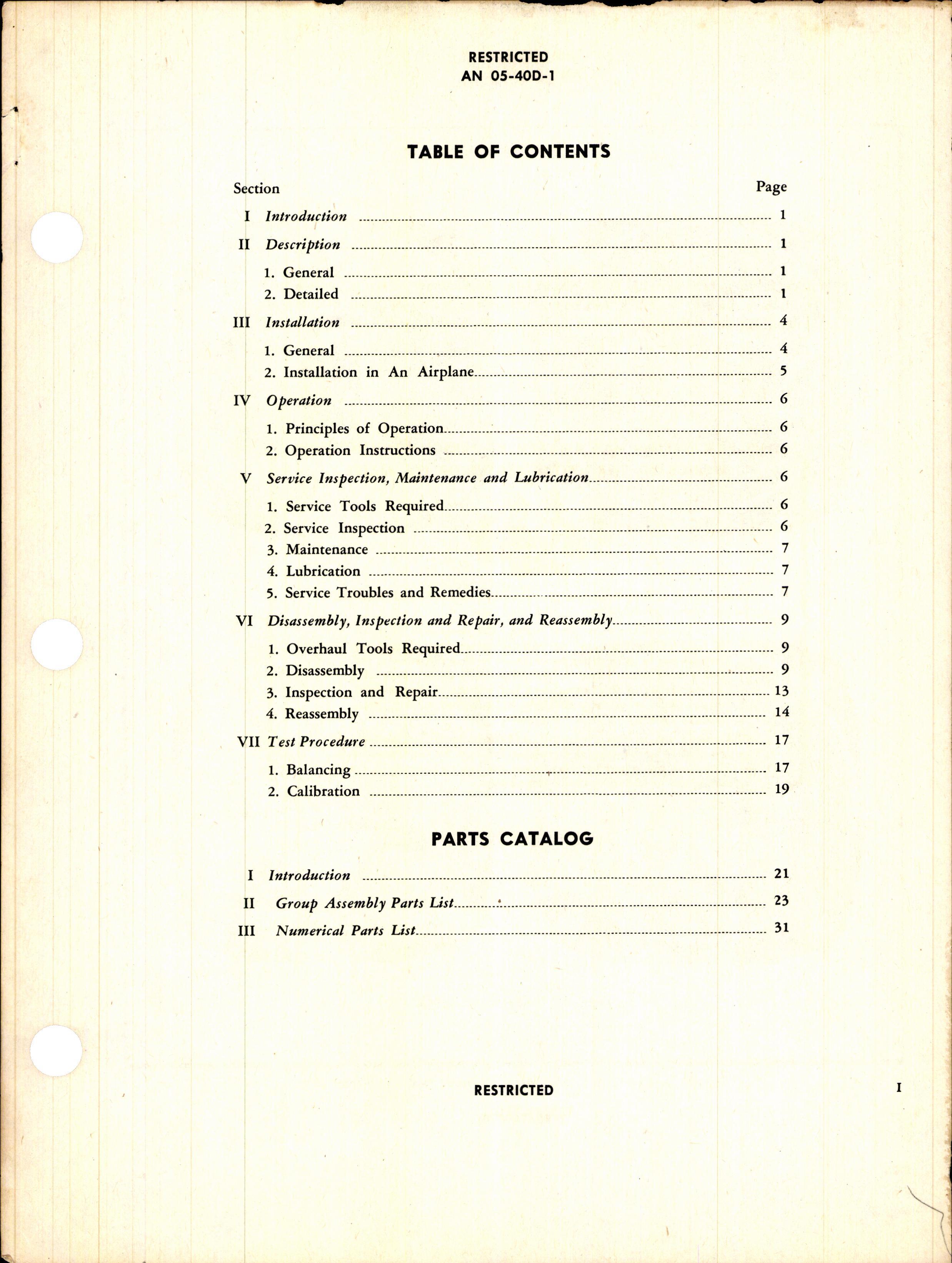 Sample page 3 from AirCorps Library document: Operation, Service, and Overhaul Instructions with Parts Catalog for Type B-9 and B-11 Thermocouple Thermometers