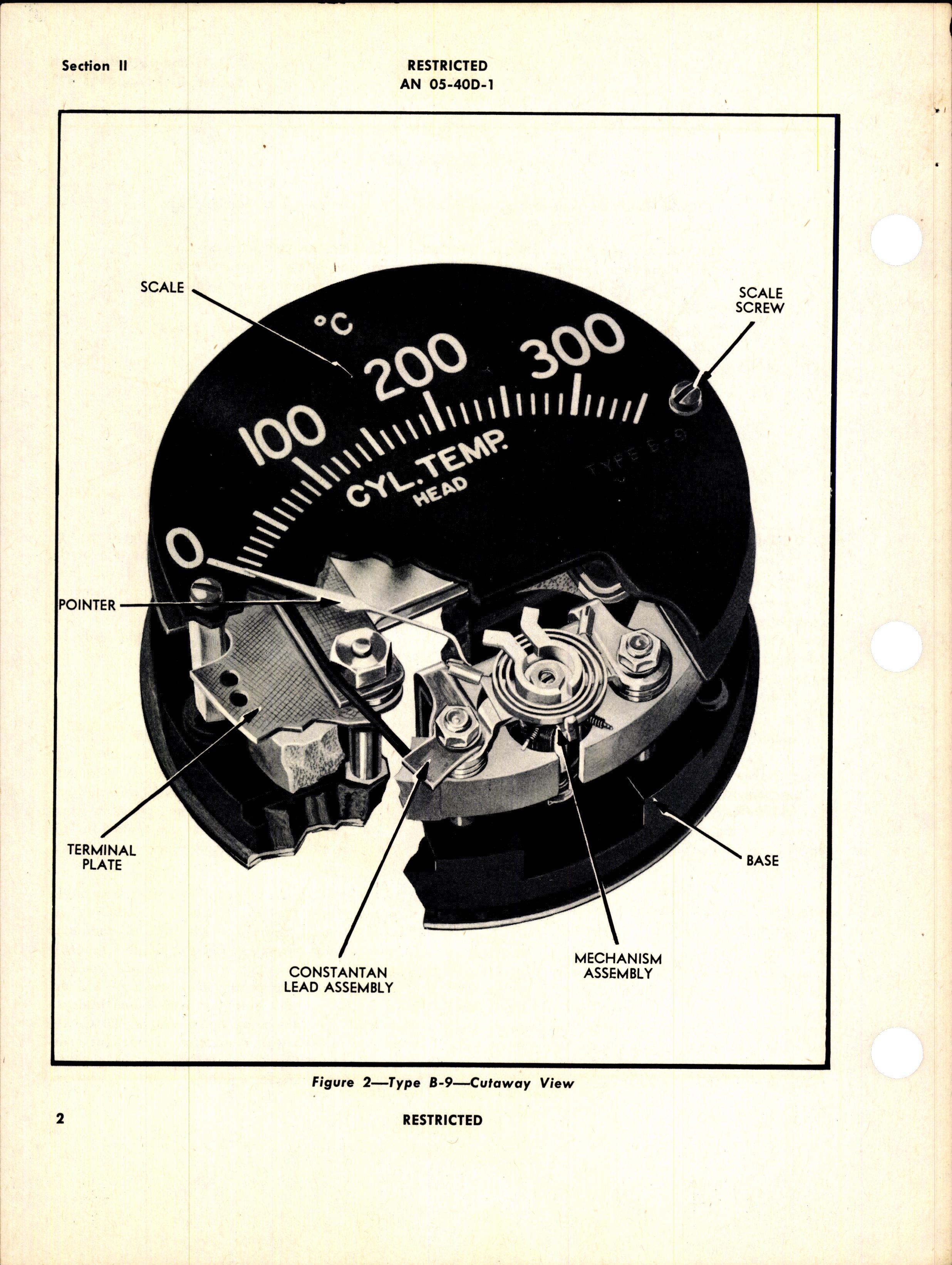 Sample page 6 from AirCorps Library document: Operation, Service, and Overhaul Instructions with Parts Catalog for Type B-9 and B-11 Thermocouple Thermometers