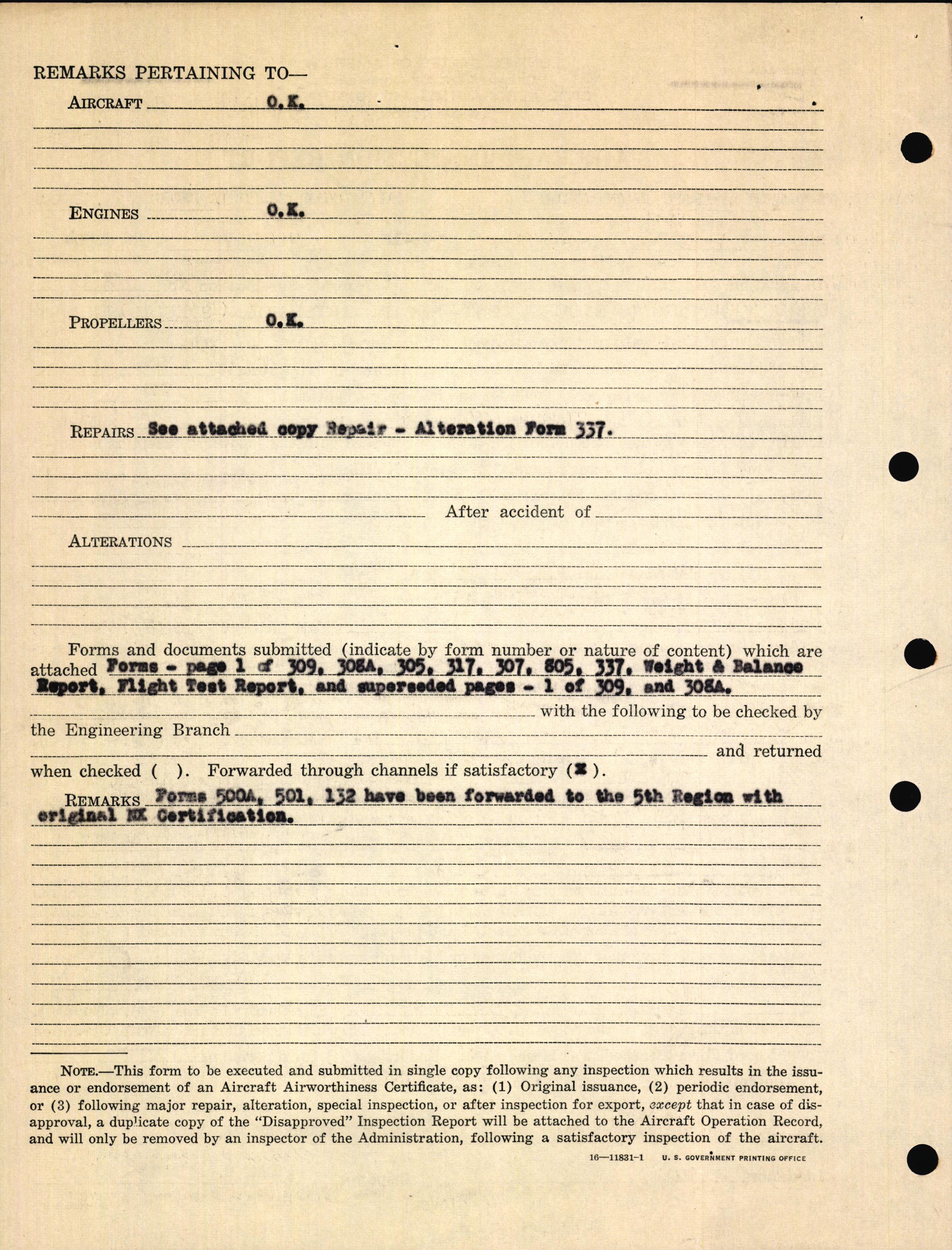 Sample page 6 from AirCorps Library document: Technical Information for Serial Number 07
