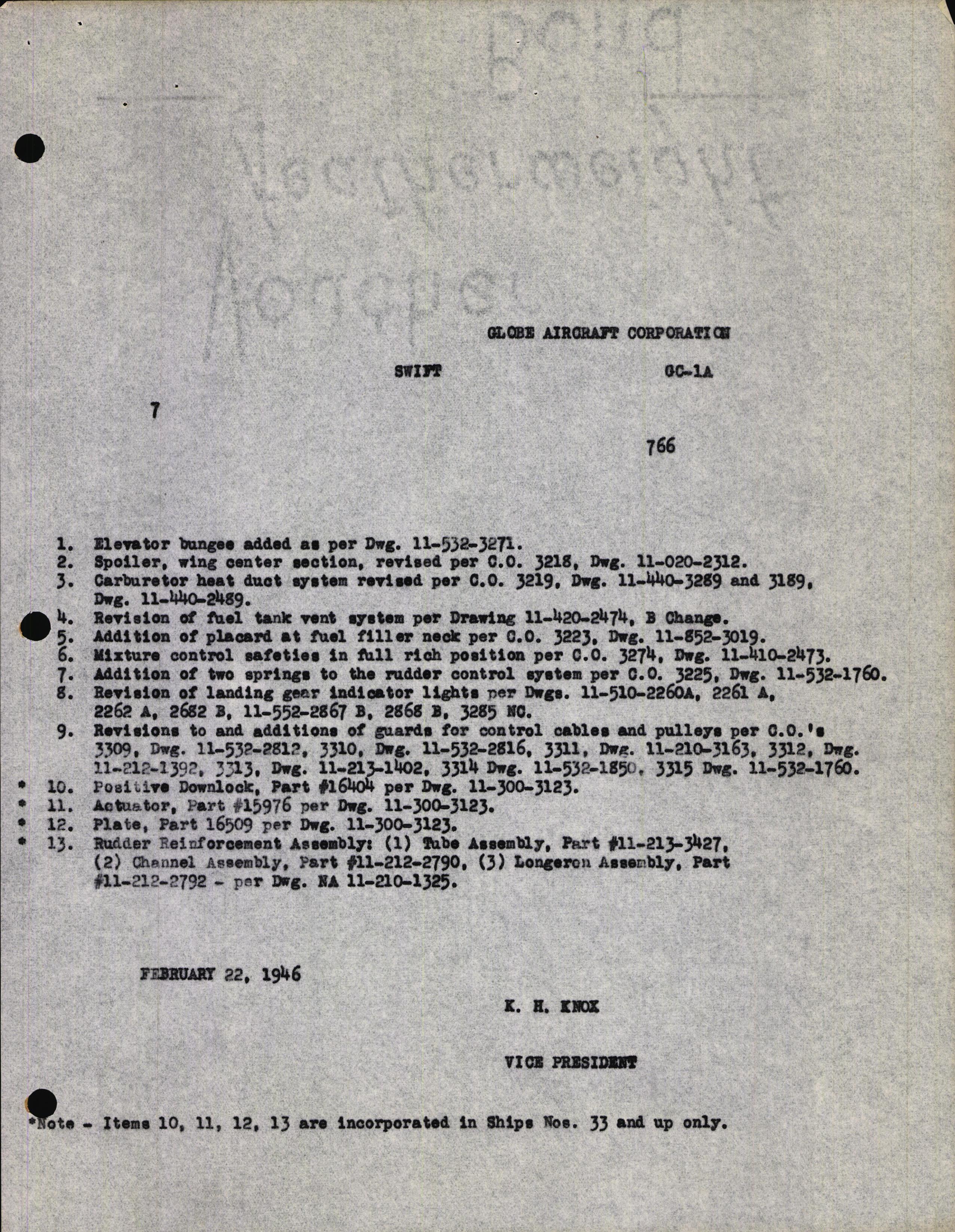 Sample page 7 from AirCorps Library document: Technical Information for Serial Number 07