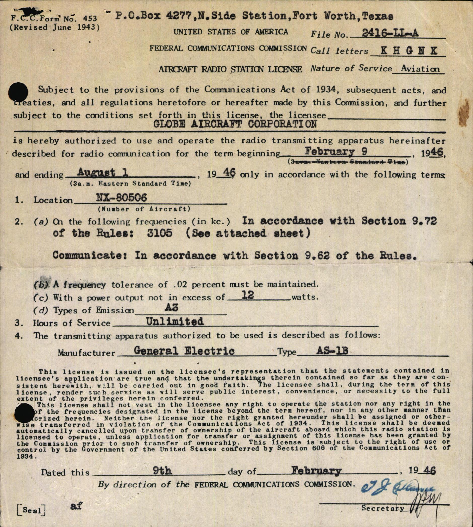 Sample page 8 from AirCorps Library document: Technical Information for Serial Number 09