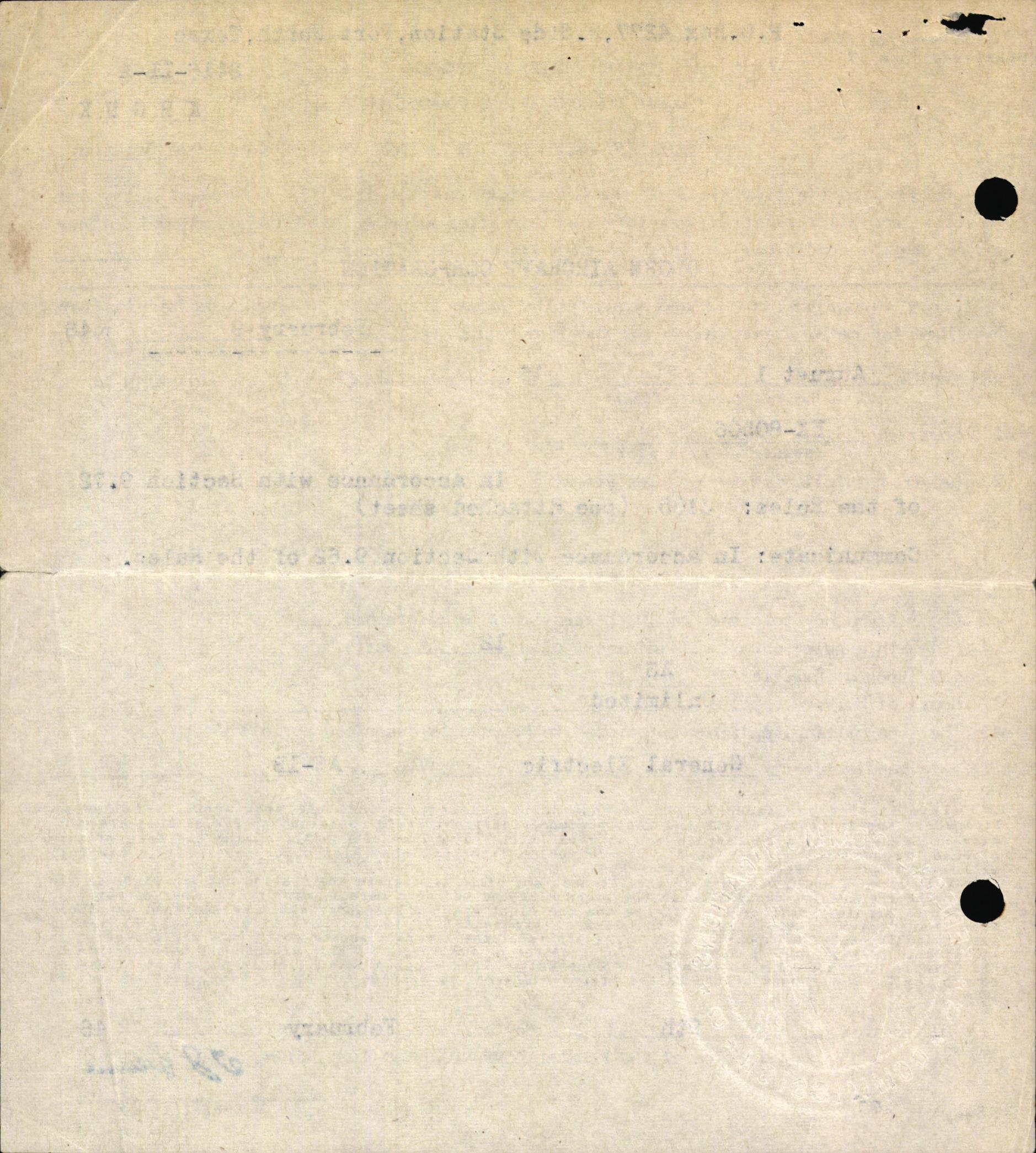 Sample page 9 from AirCorps Library document: Technical Information for Serial Number 09