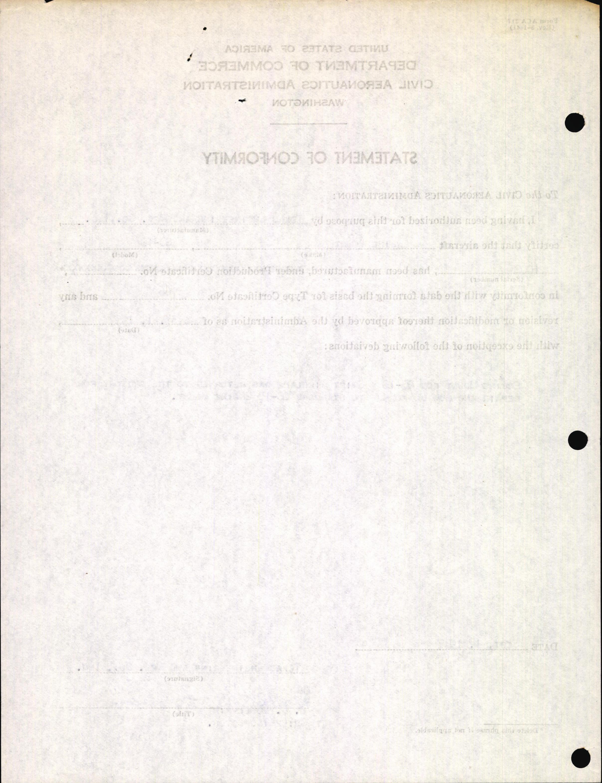 Sample page 4 from AirCorps Library document: Technical Information for Serial Number 1002