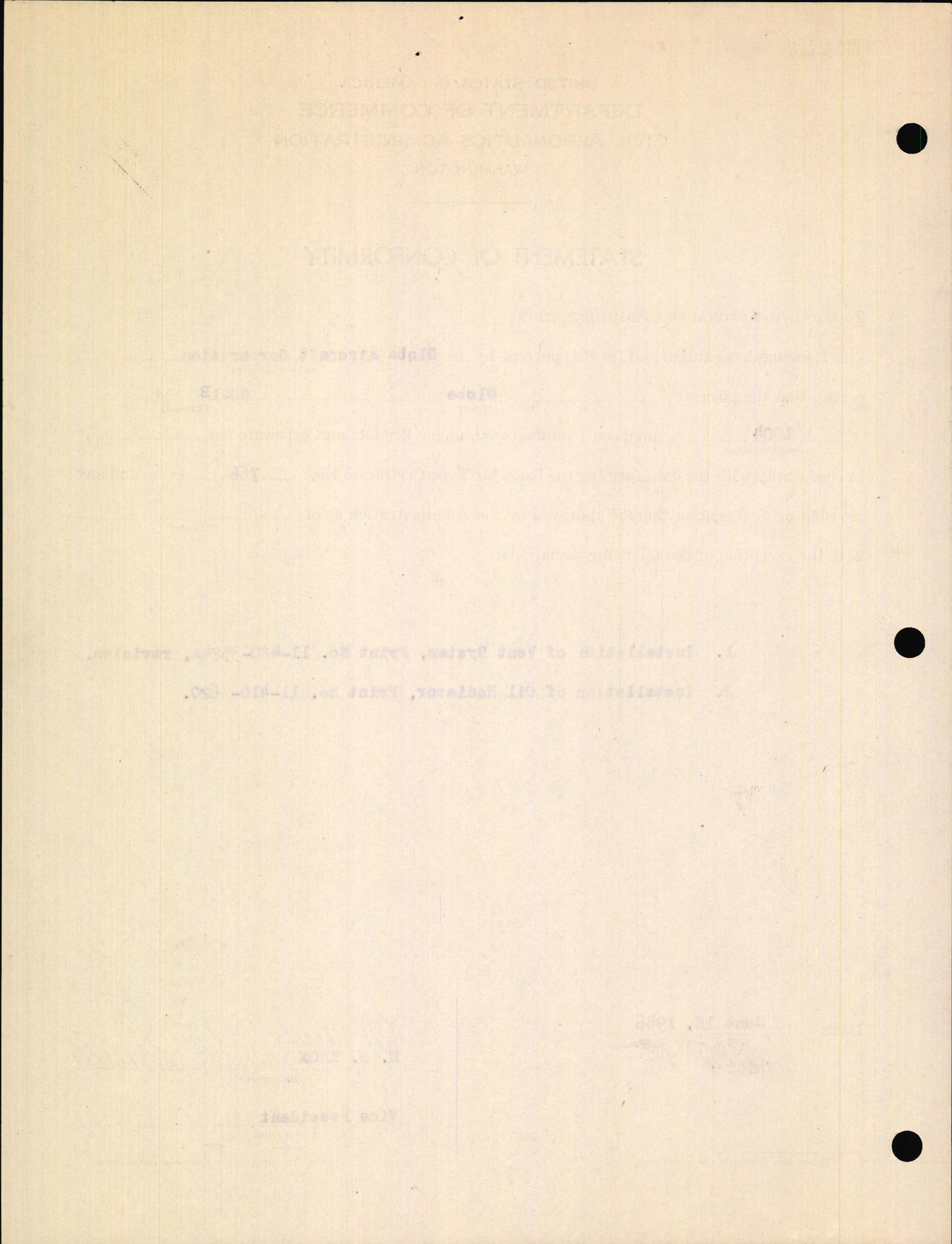Sample page 6 from AirCorps Library document: Technical Information for Serial Number 1004