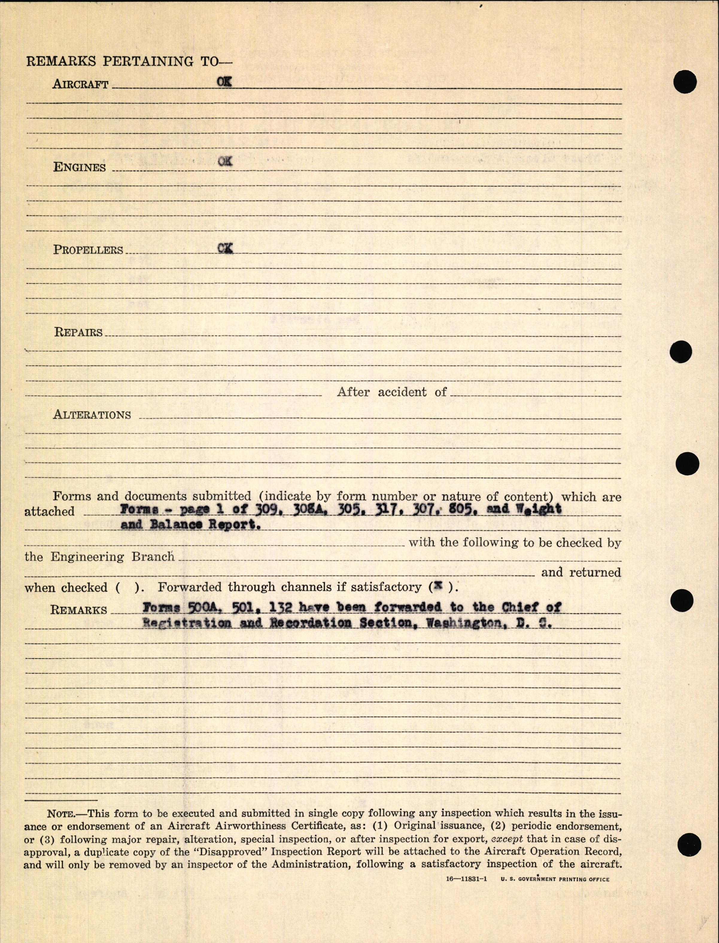 Sample page 6 from AirCorps Library document: Technical Information for Serial Number 1010