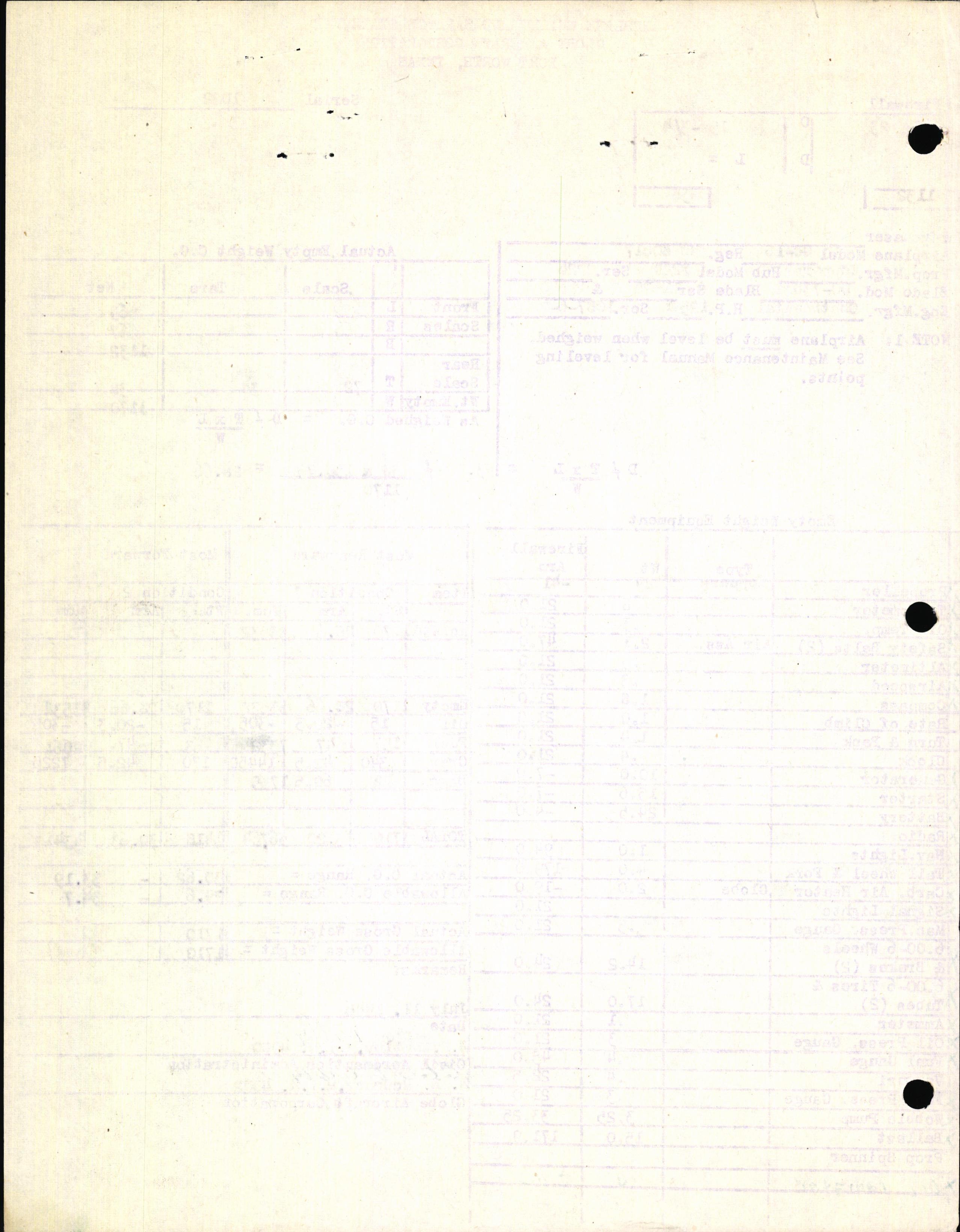 Sample page 6 from AirCorps Library document: Technical Information for Serial Number 1022
