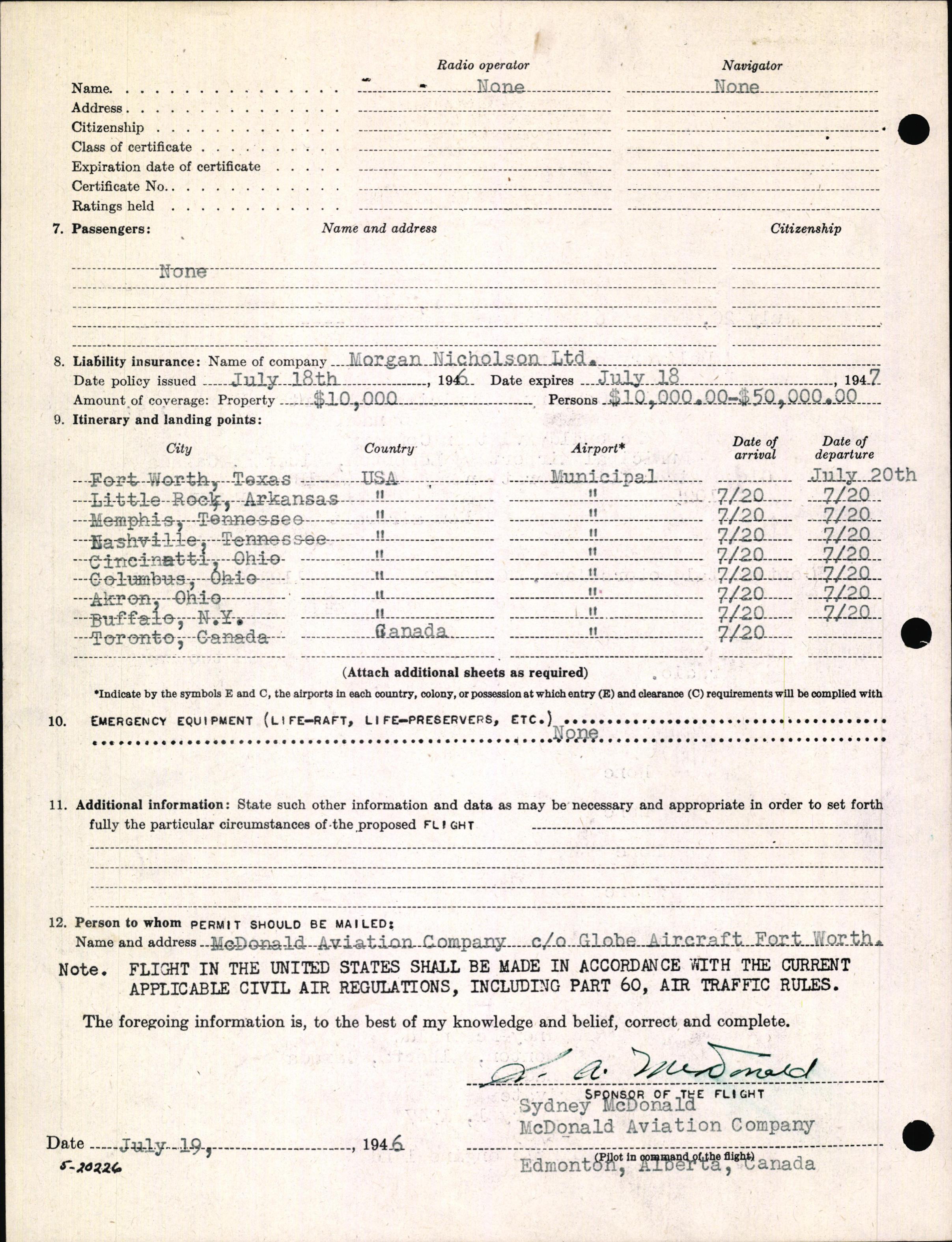 Sample page 6 from AirCorps Library document: Technical Information for Serial Number 1025