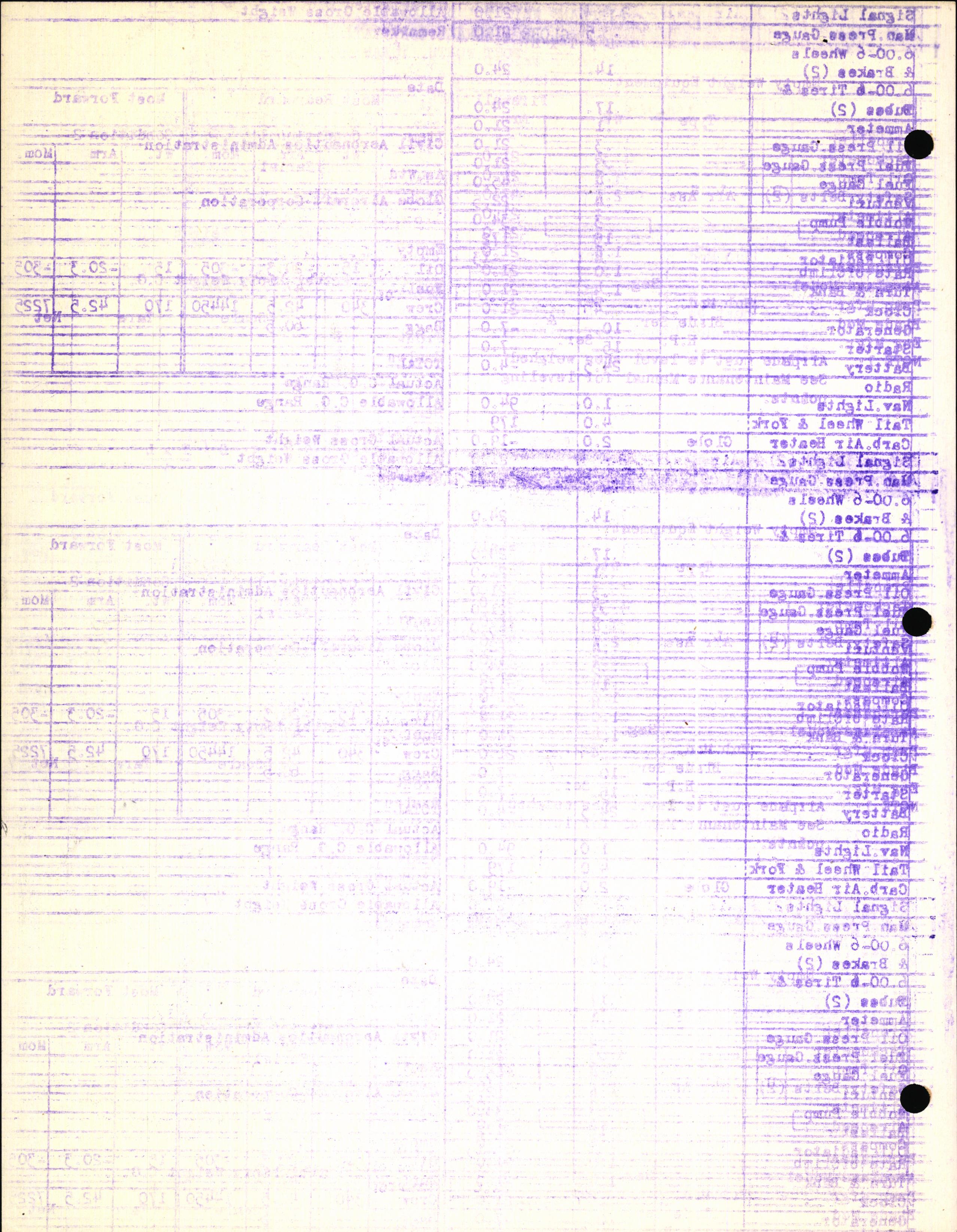 Sample page 6 from AirCorps Library document: Technical Information for Serial Number 1030