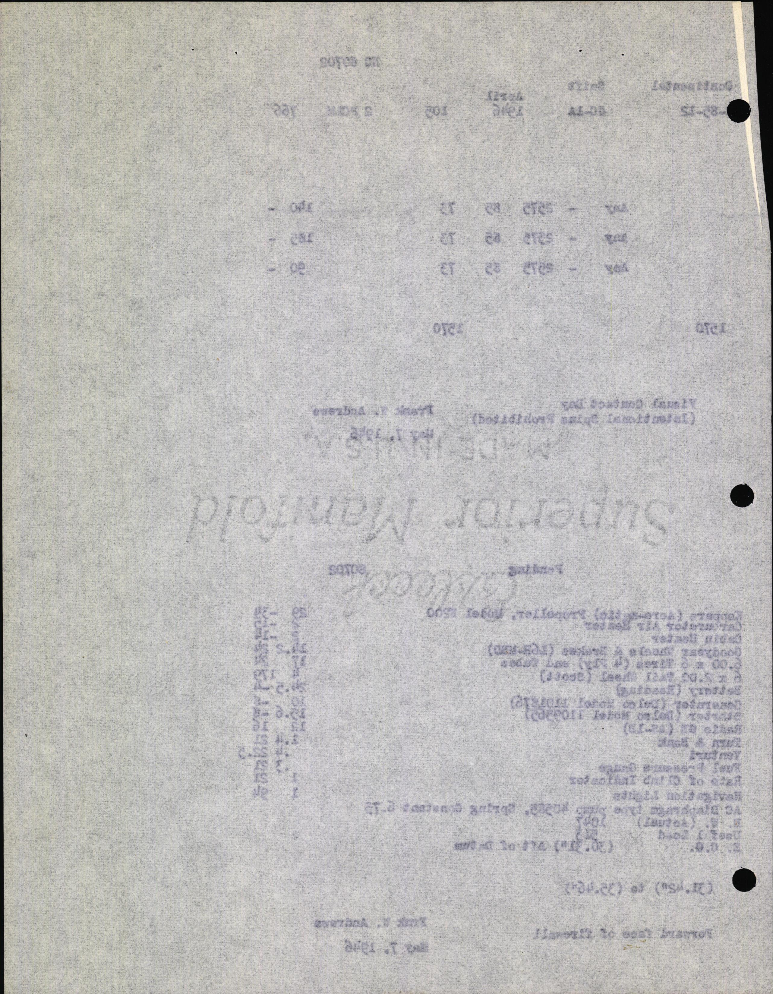 Sample page 10 from AirCorps Library document: Technical Information for Serial Number 105