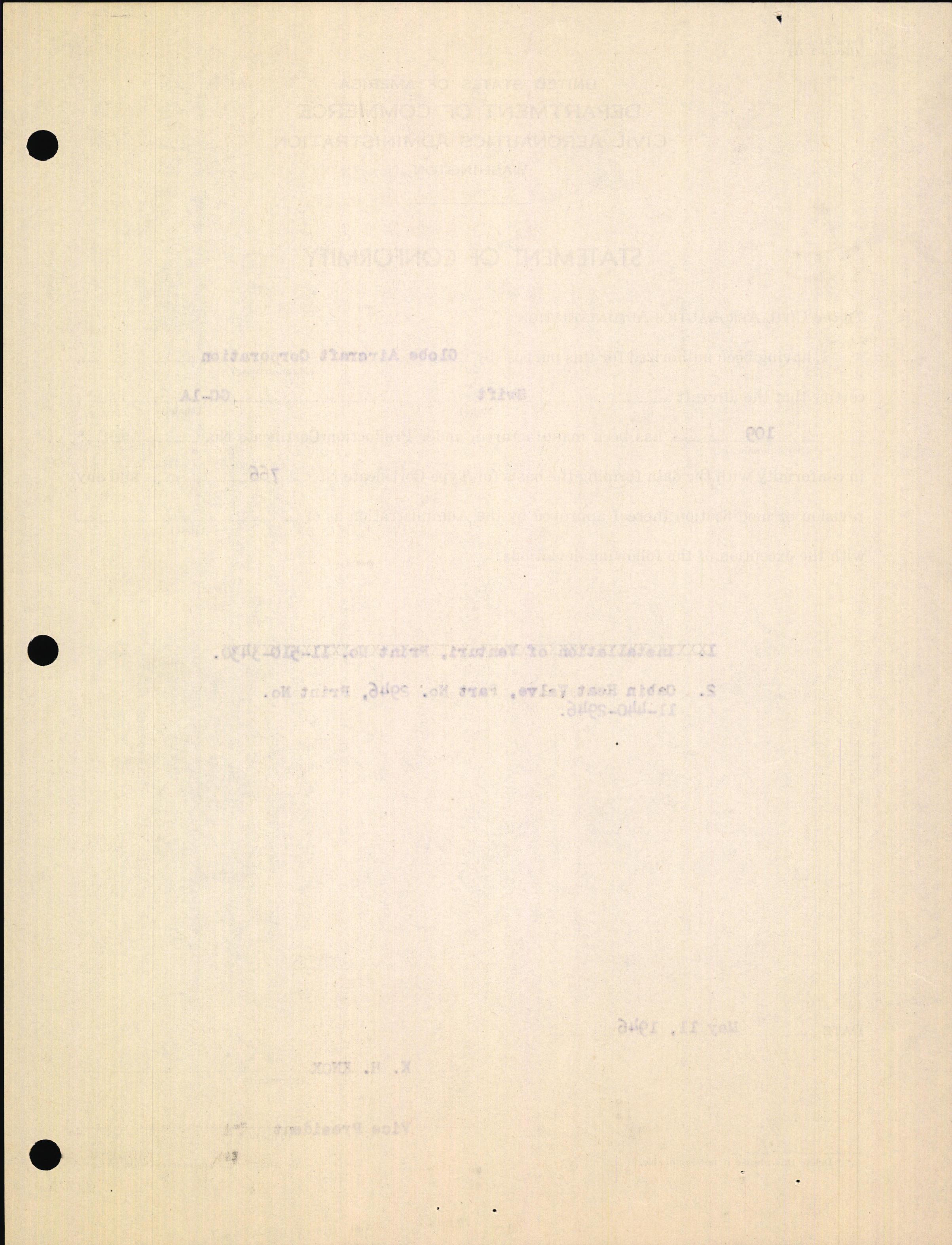 Sample page 10 from AirCorps Library document: Technical Information for Serial Number 109