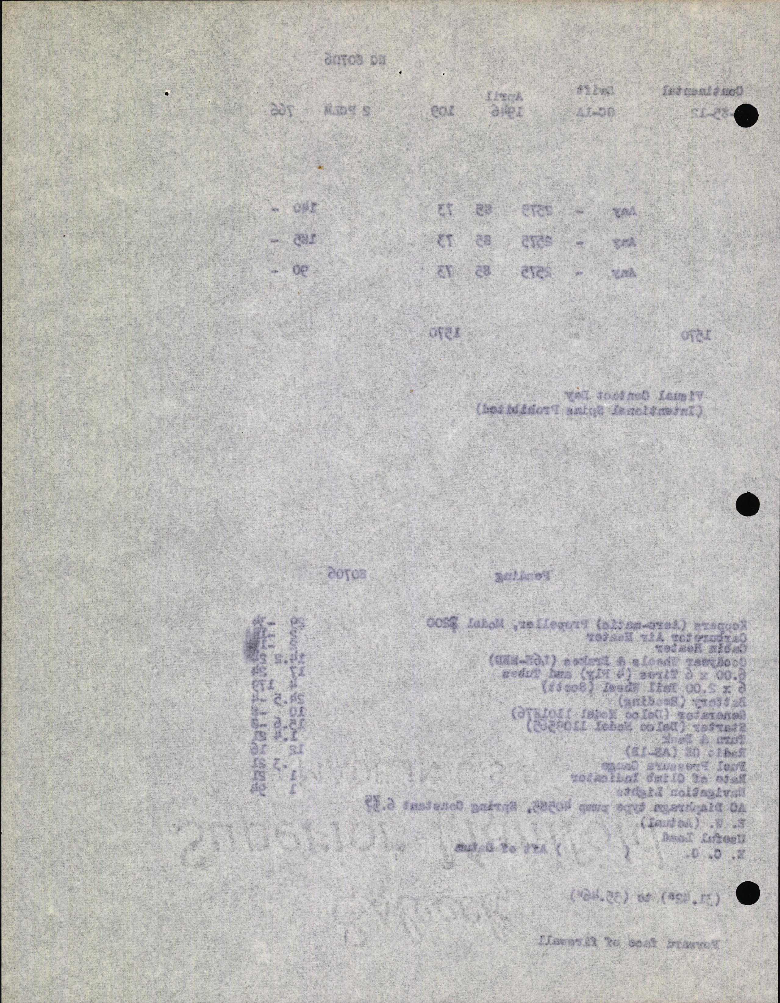 Sample page 12 from AirCorps Library document: Technical Information for Serial Number 109