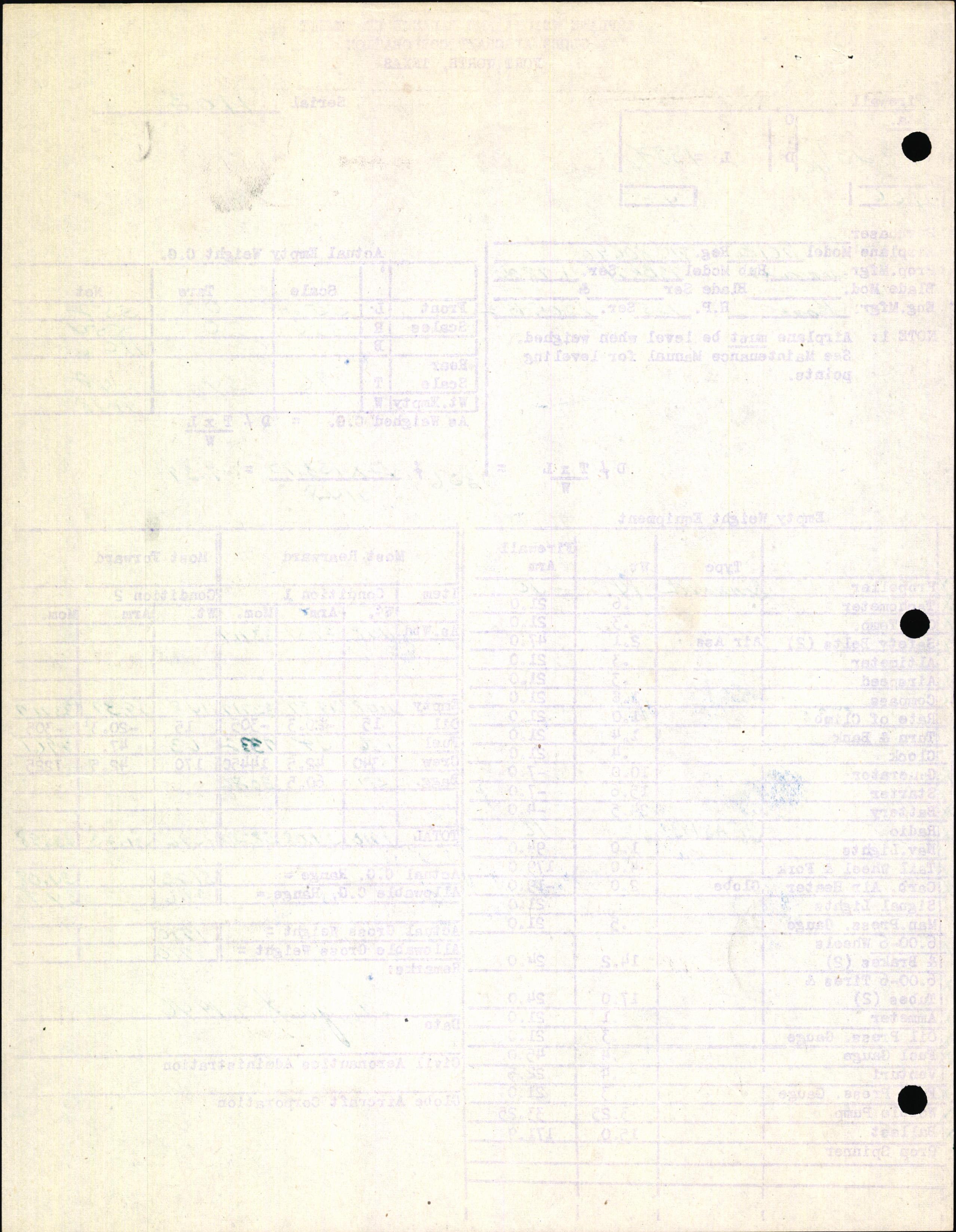 Sample page 6 from AirCorps Library document: Technical Information for Serial Number 1103