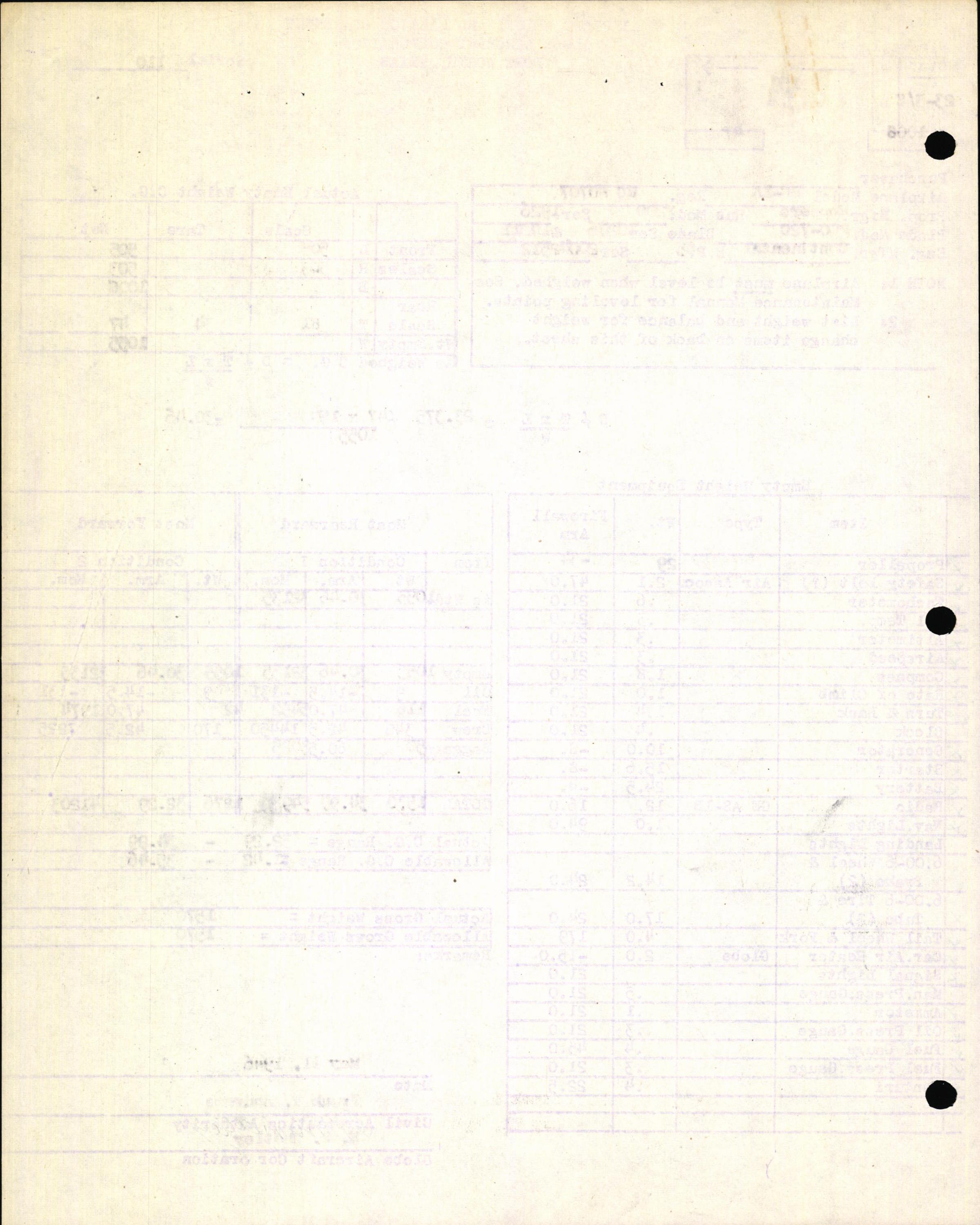 Sample page 12 from AirCorps Library document: Technical Information for Serial Number 110