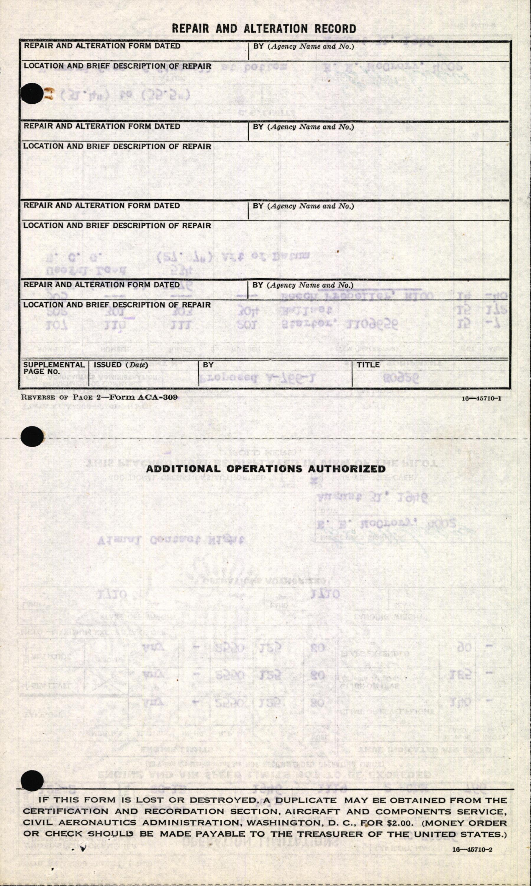 Sample page 6 from AirCorps Library document: Technical Information for Serial Number 1119