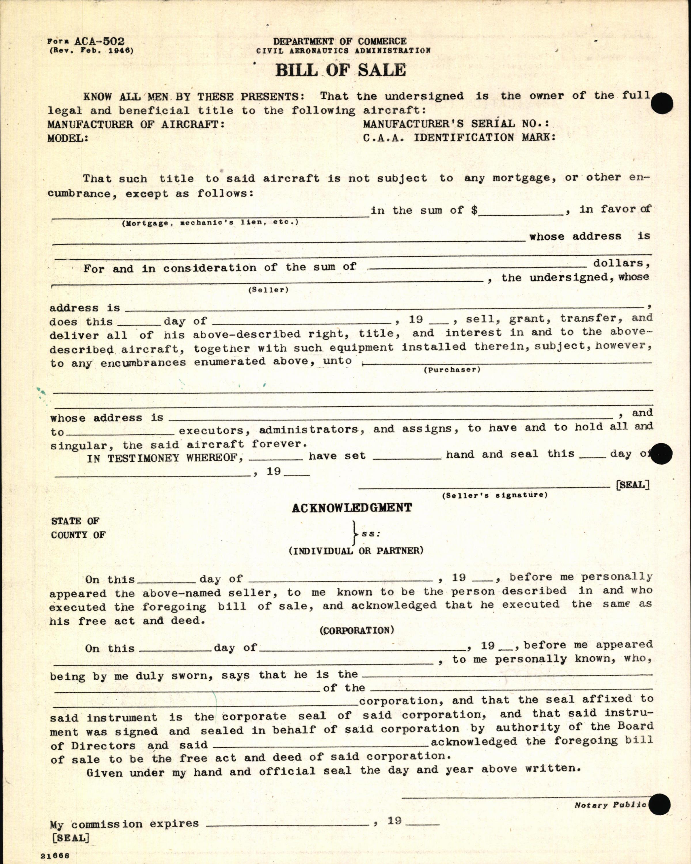 Sample page 4 from AirCorps Library document: Technical Information for Serial Number 1130