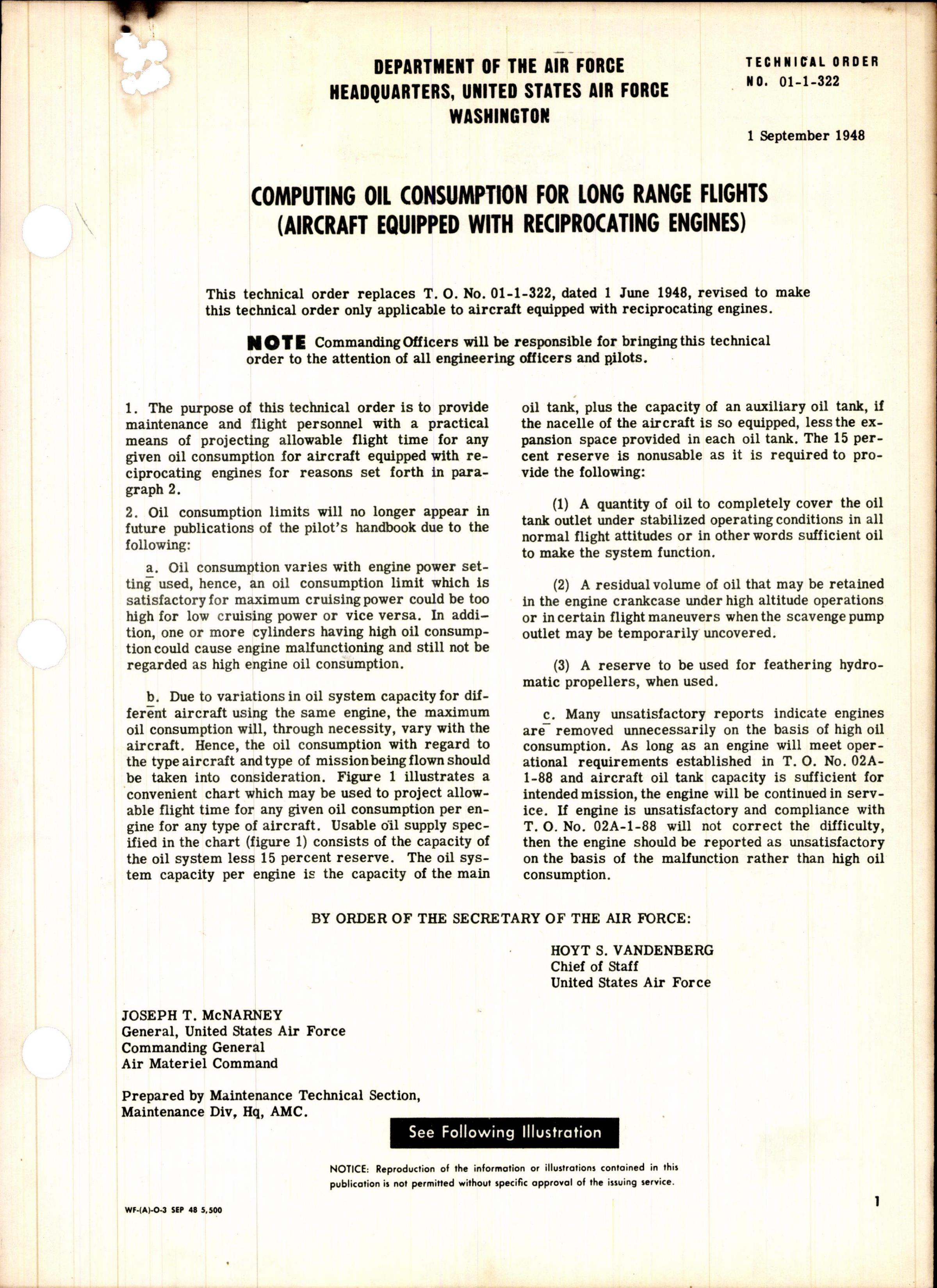 Sample page 1 from AirCorps Library document: Computing Oil Consumption for Long Range Flights