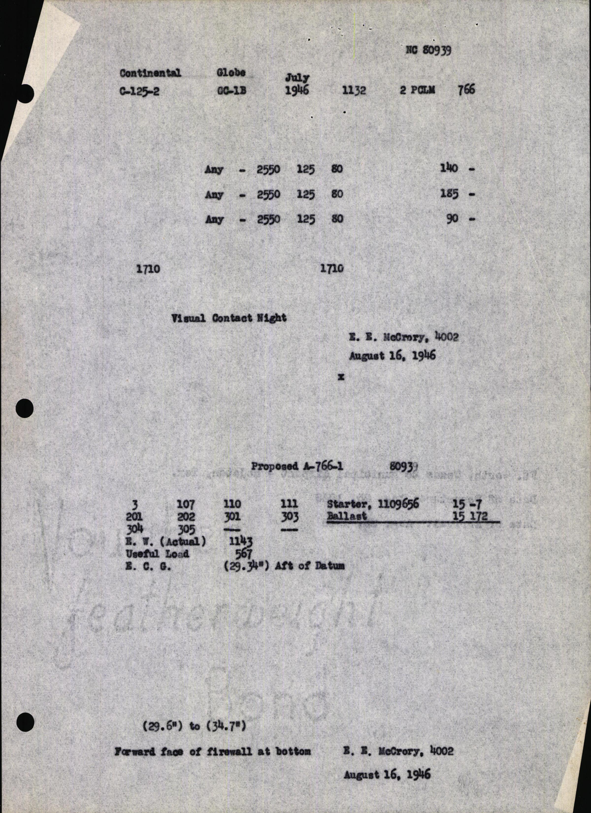 Sample page 7 from AirCorps Library document: Technical Information for Serial Number 1132