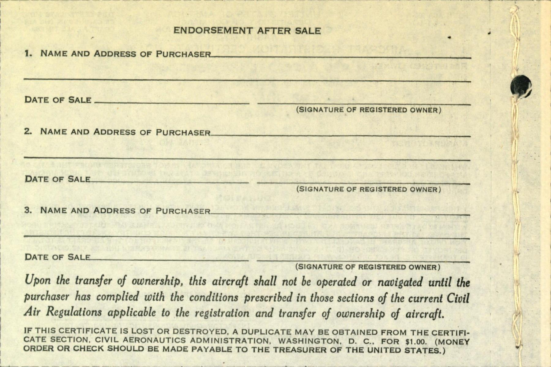 Sample page 4 from AirCorps Library document: Technical Information for Serial Number 1135