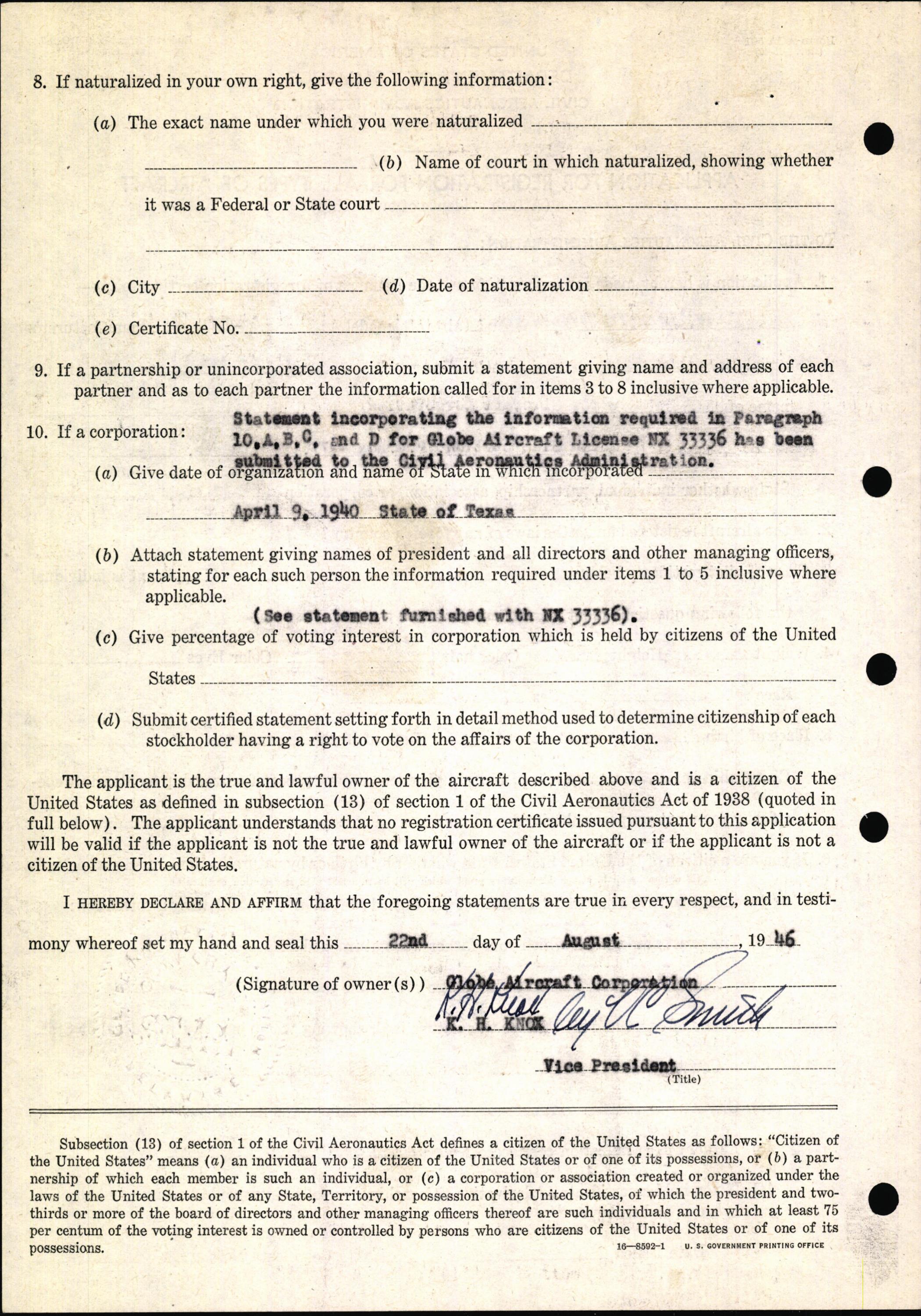 Sample page 4 from AirCorps Library document: Technical Information for Serial Number 1153