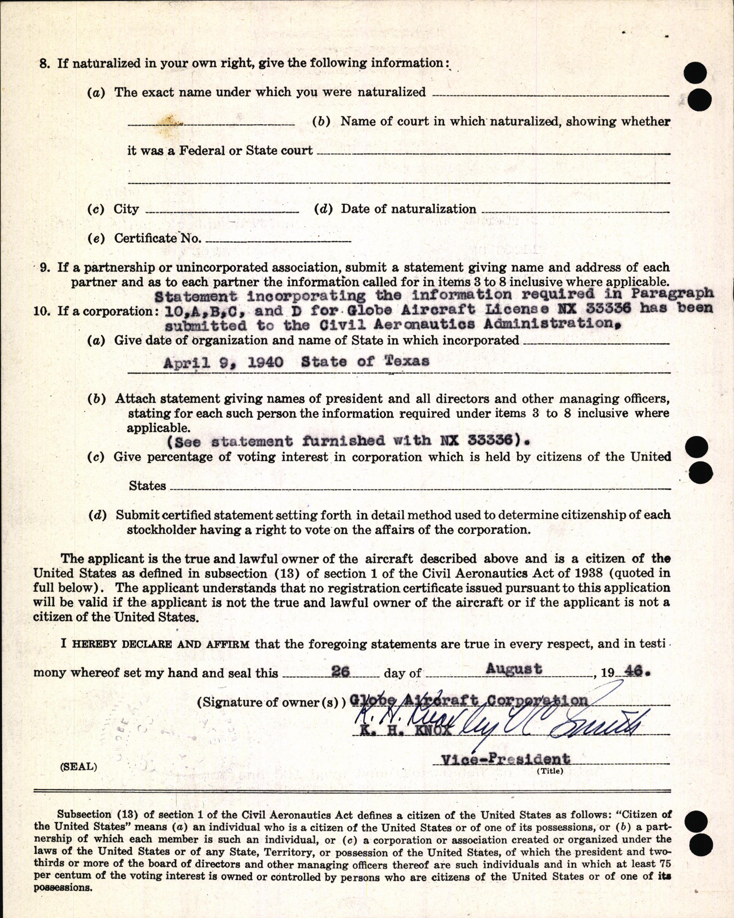 Sample page 4 from AirCorps Library document: Technical Information for Serial Number 1155