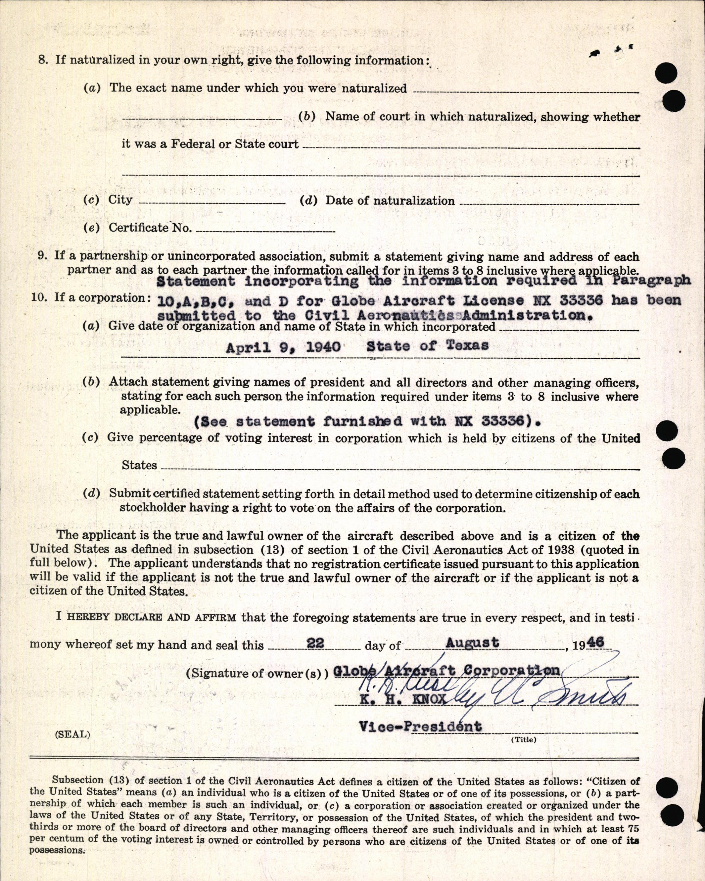 Sample page 4 from AirCorps Library document: Technical Information for Serial Number 1156