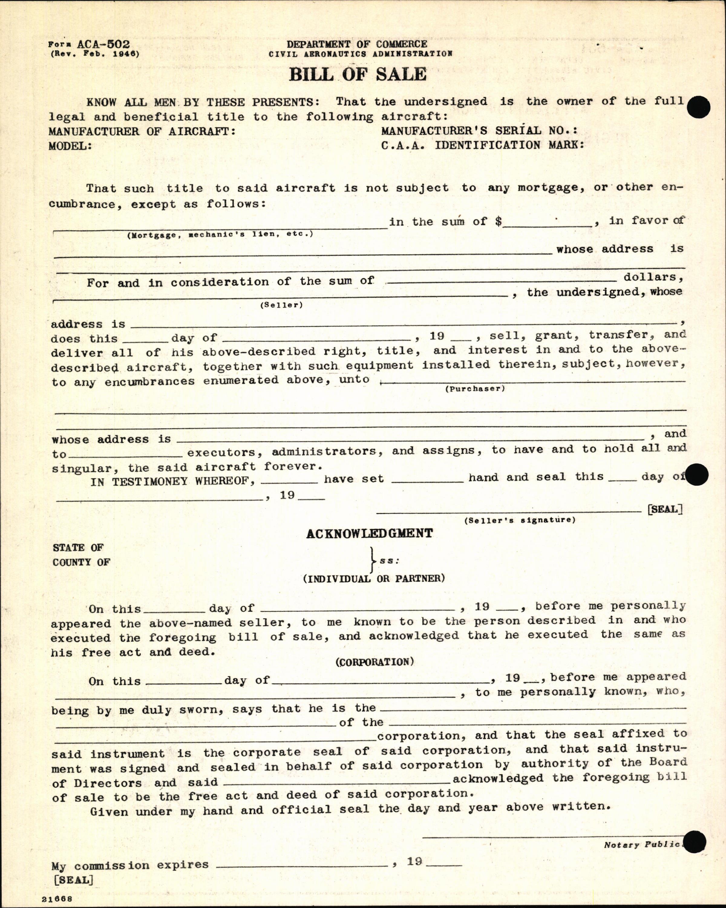 Sample page 4 from AirCorps Library document: Technical Information for Serial Number 1162