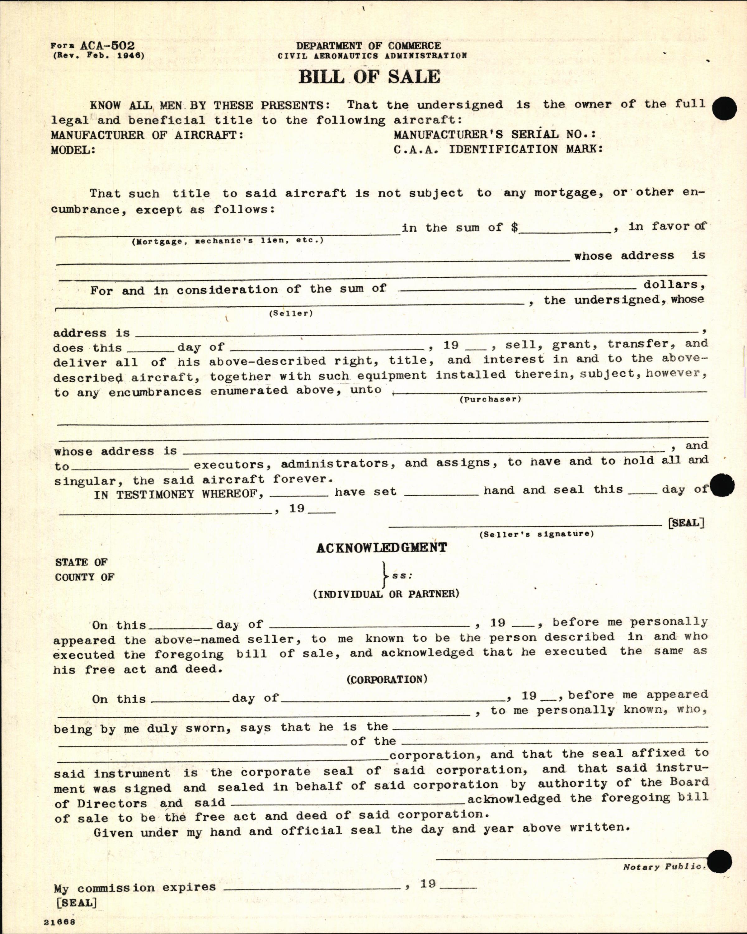 Sample page 4 from AirCorps Library document: Technical Information for Serial Number 1165
