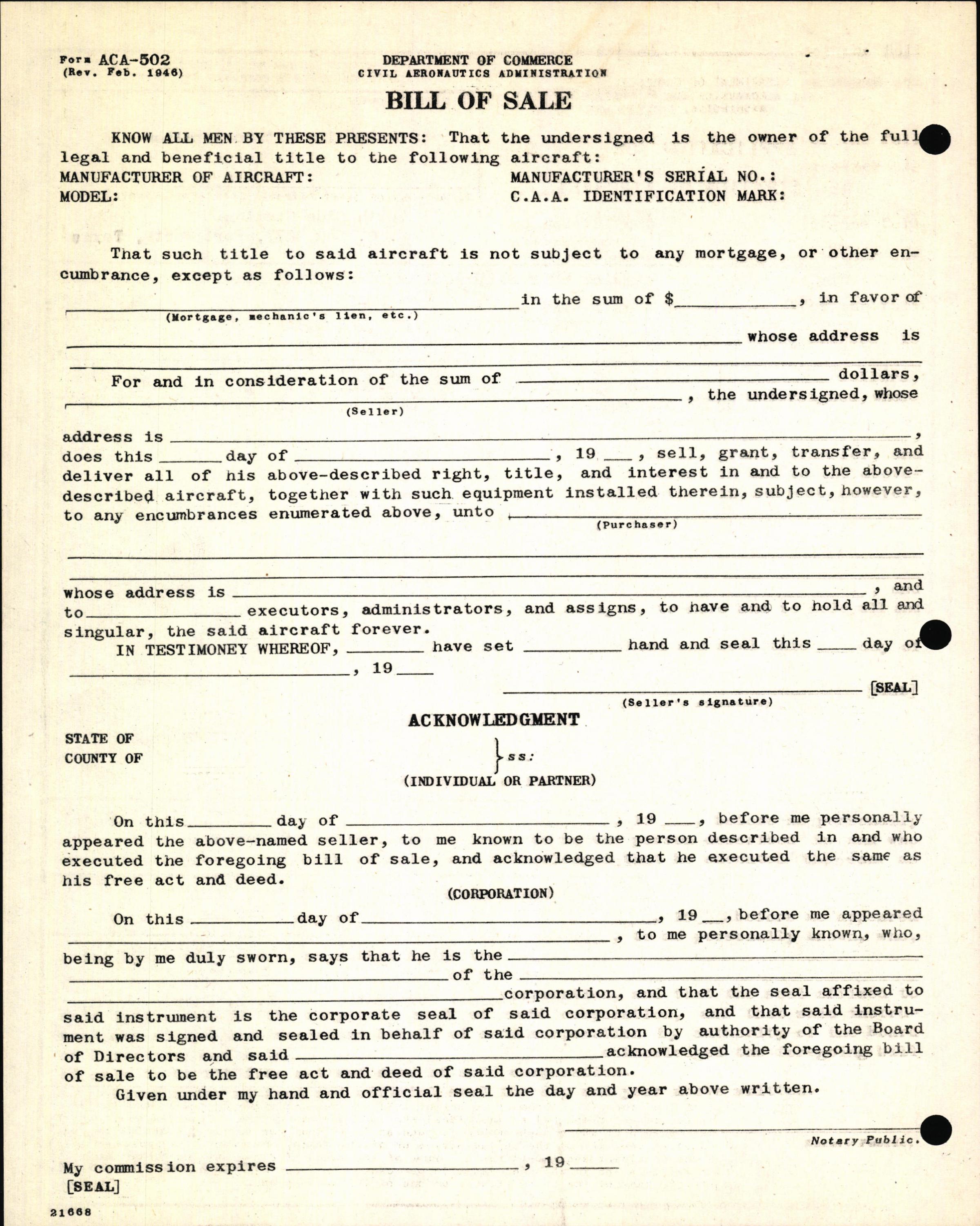Sample page 4 from AirCorps Library document: Technical Information for Serial Number 1166